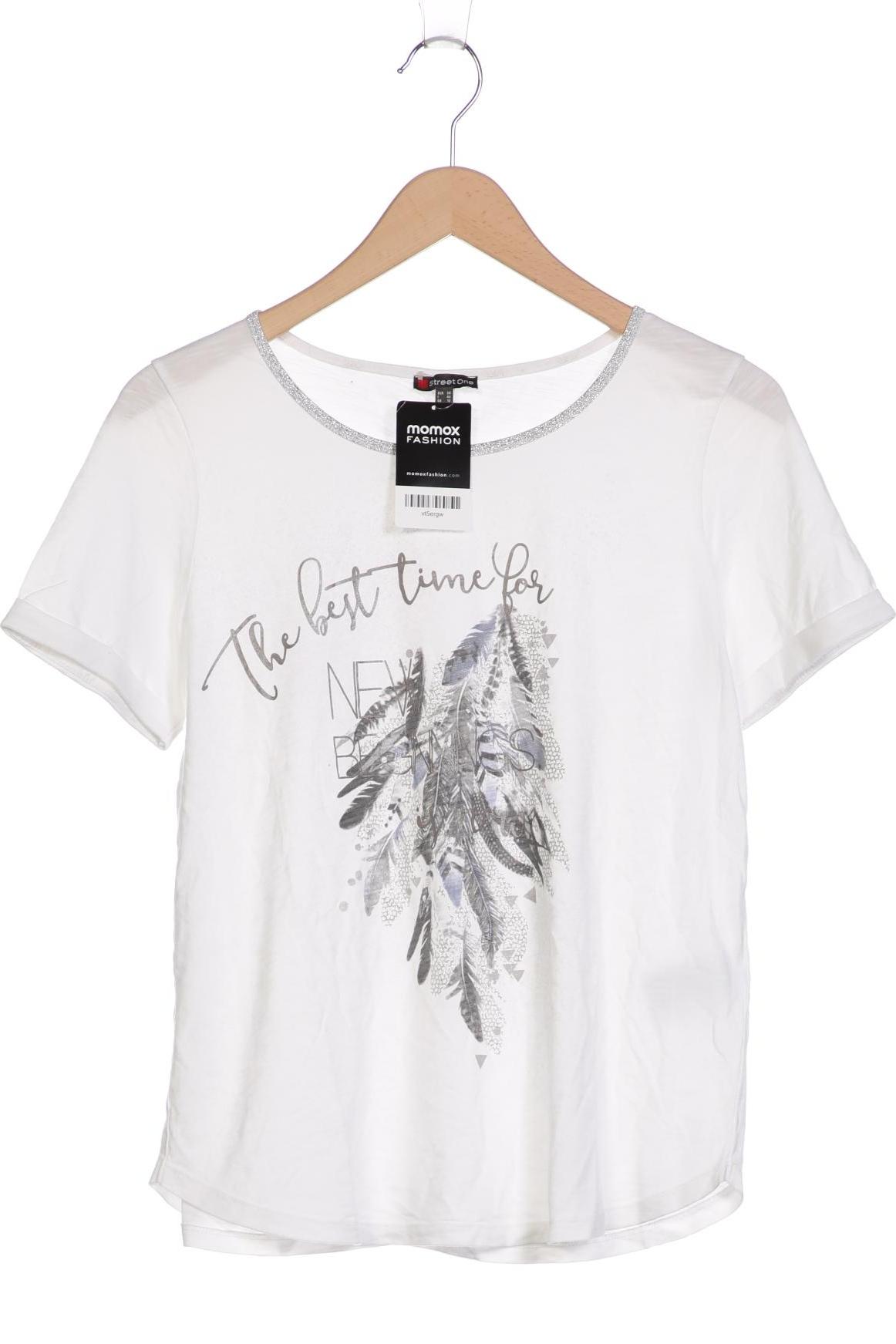 

Street One Damen T-Shirt, weiß, Gr. 38