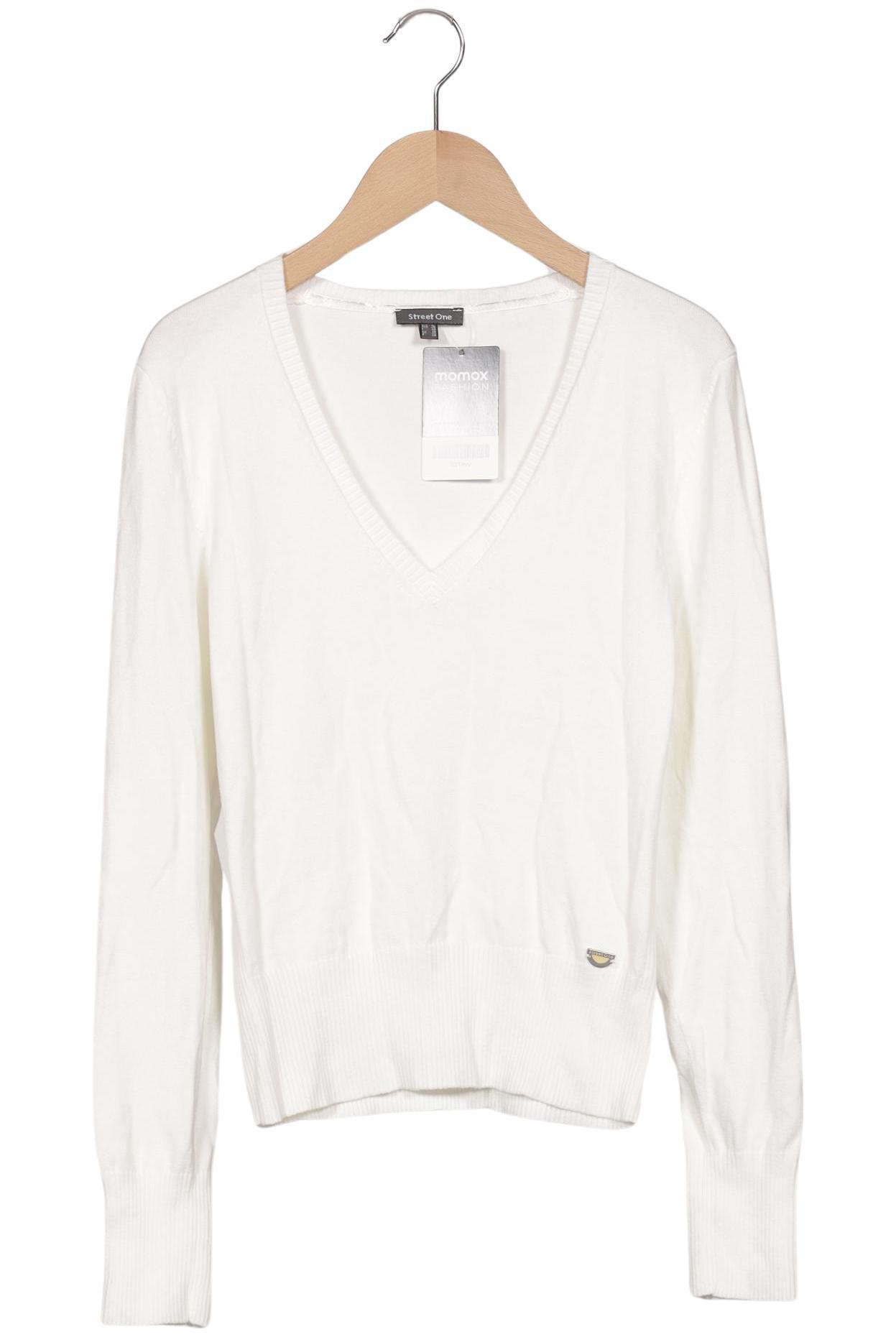 

Street One Damen Pullover, weiß, Gr. 36