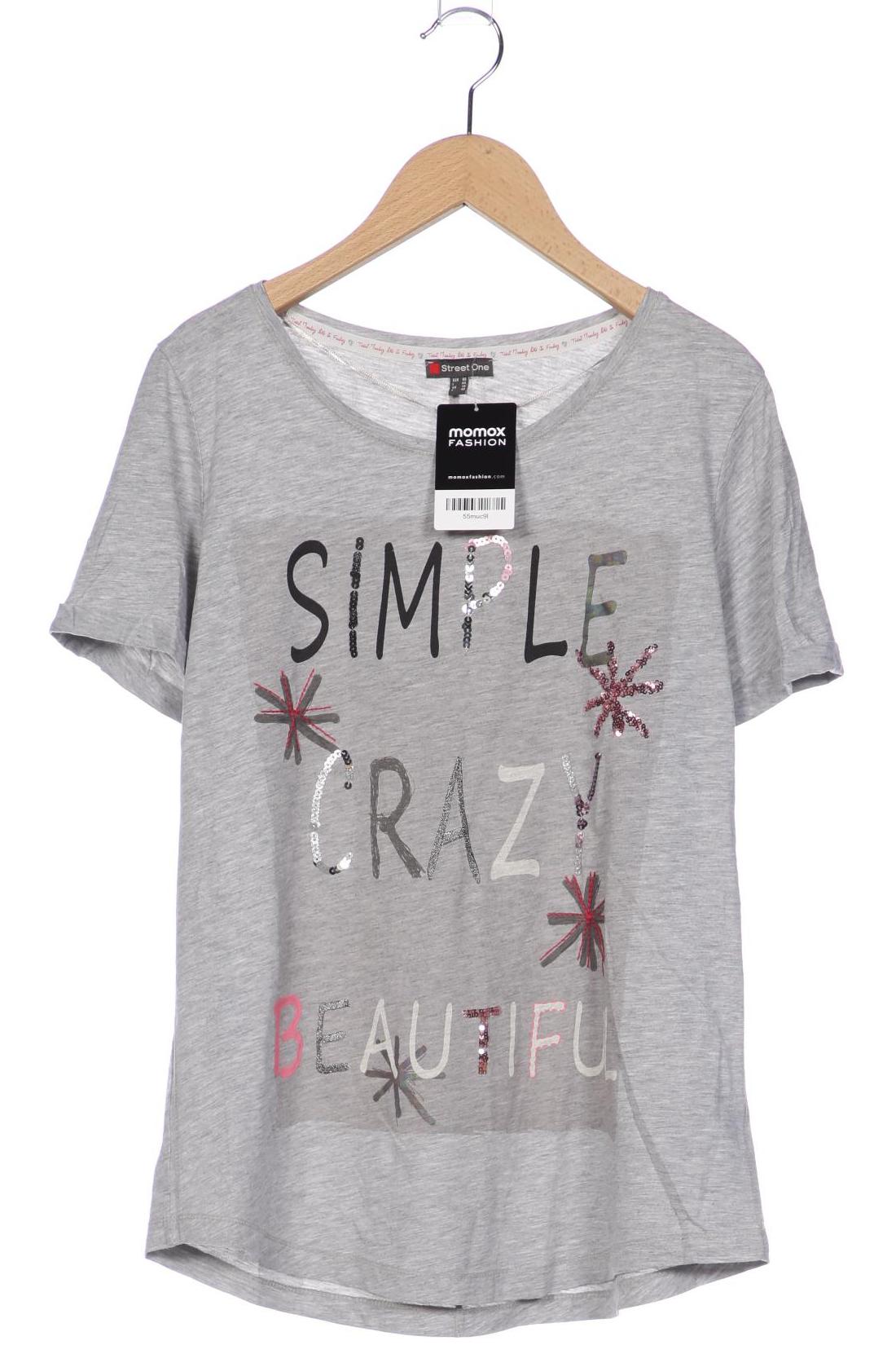 

Street One Damen T-Shirt, grau, Gr. 40