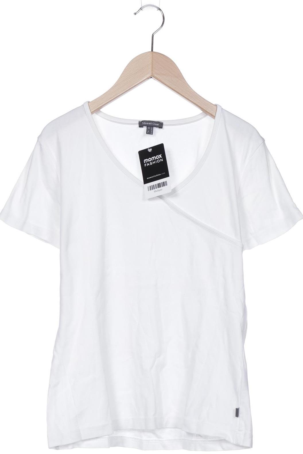 

Street One Damen T-Shirt, weiß, Gr. 42