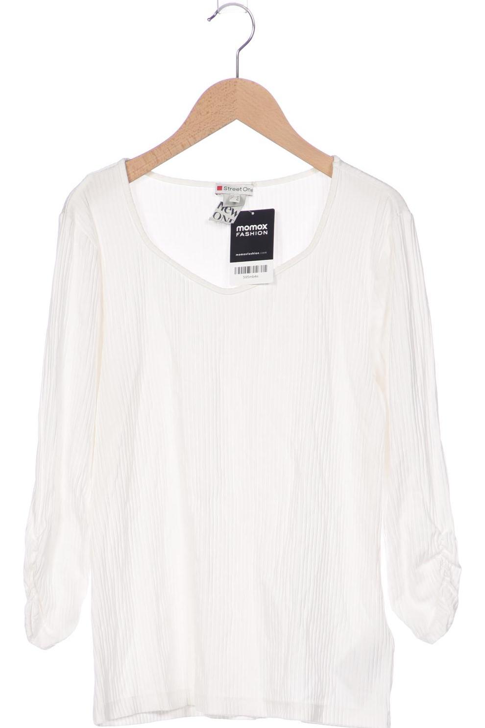 

Street One Damen Langarmshirt, weiß, Gr. 38