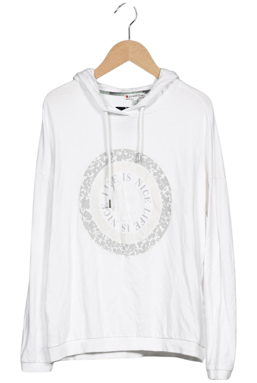 

Street One Damen Kapuzenpullover, weiß, Gr. 36