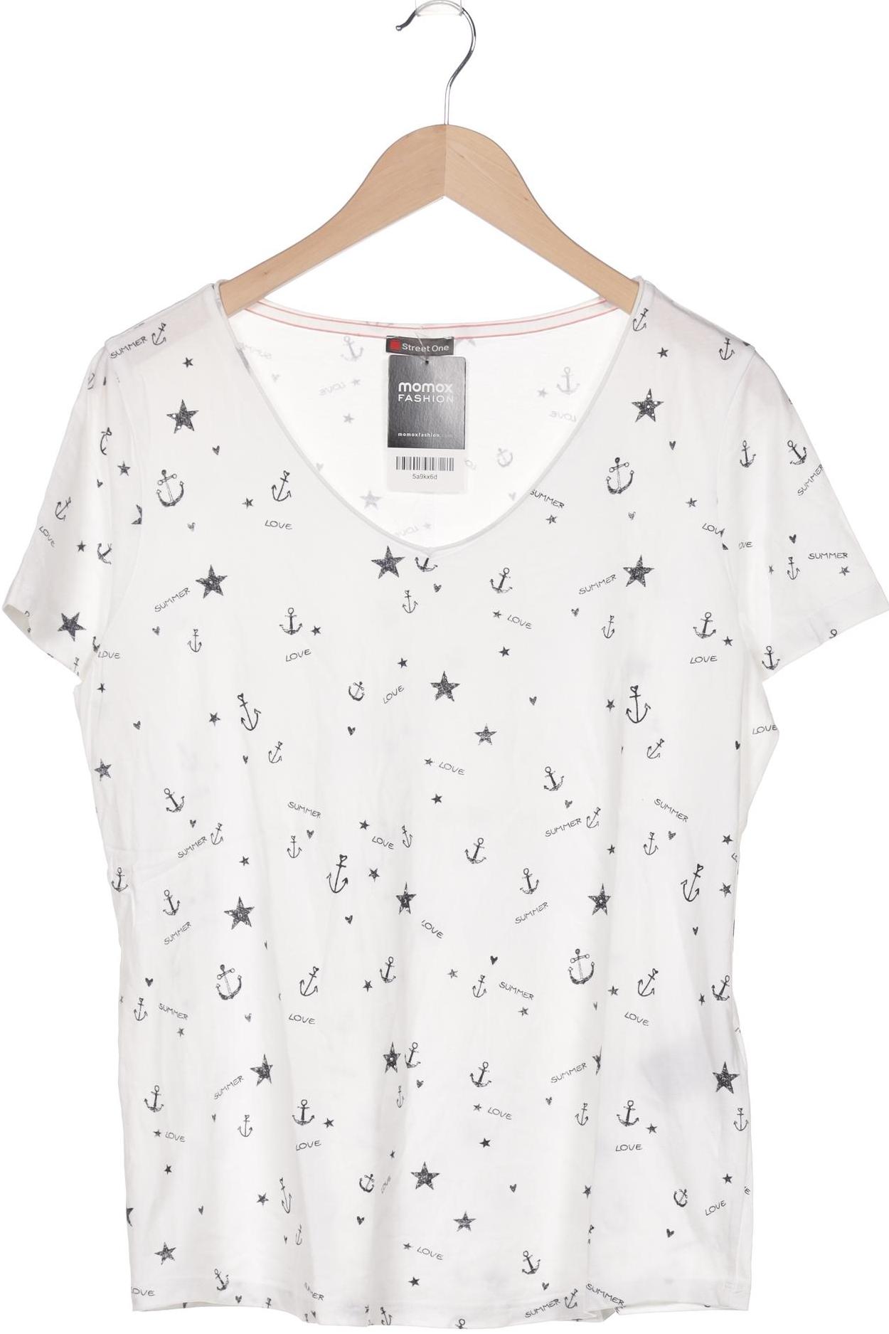 

Street One Damen T-Shirt, weiß, Gr. 42