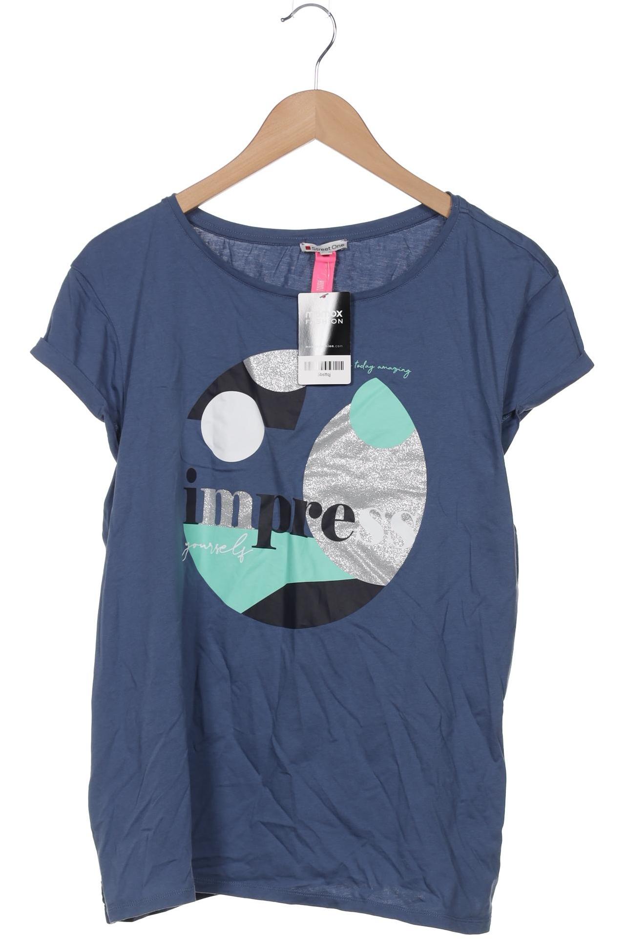 

Street One Damen T-Shirt, blau, Gr. 44