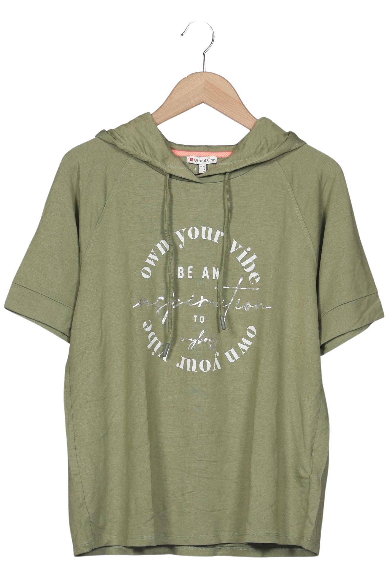 

Street One Damen Kapuzenpullover, grün, Gr. 42