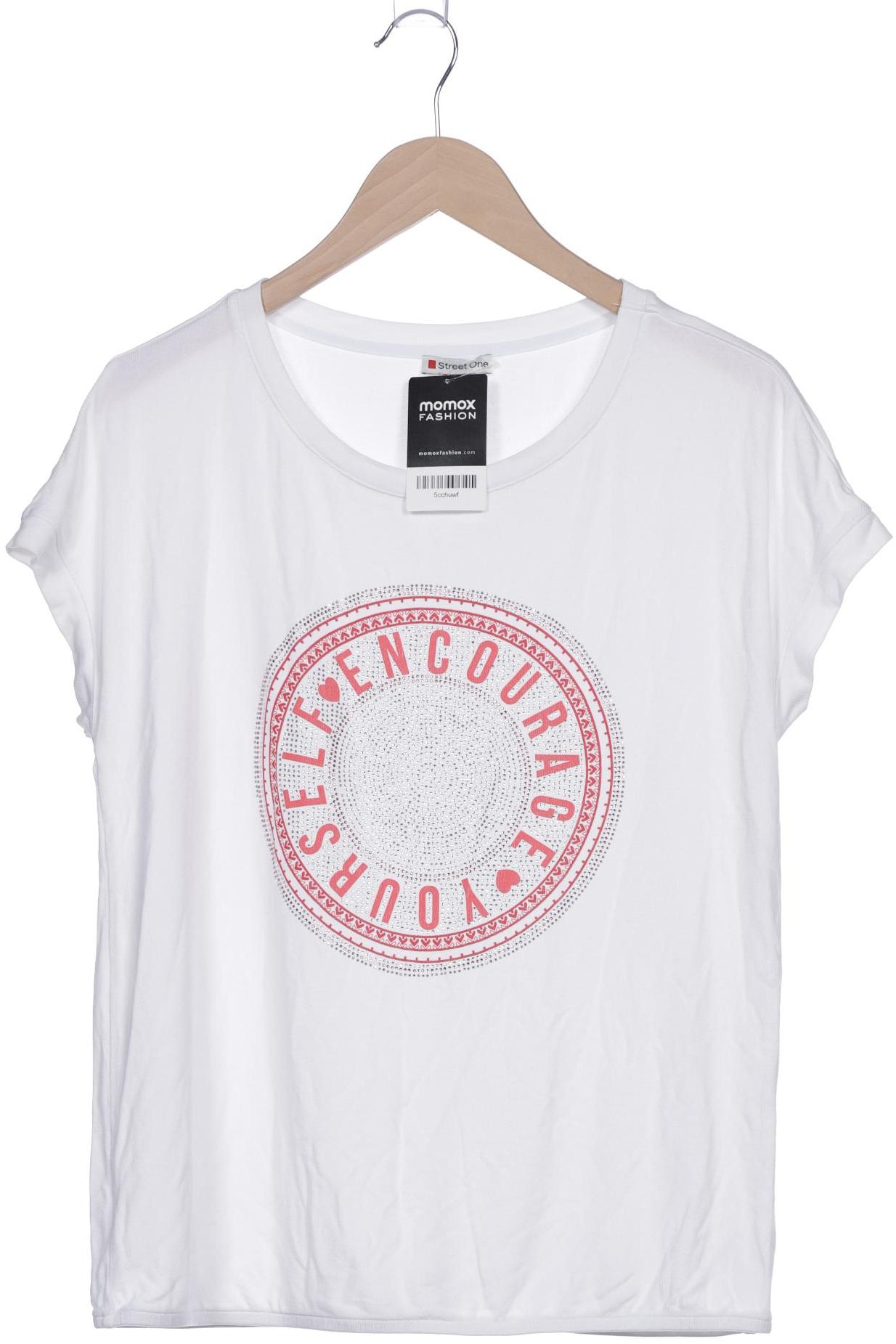 

Street One Damen T-Shirt, weiß, Gr. 40