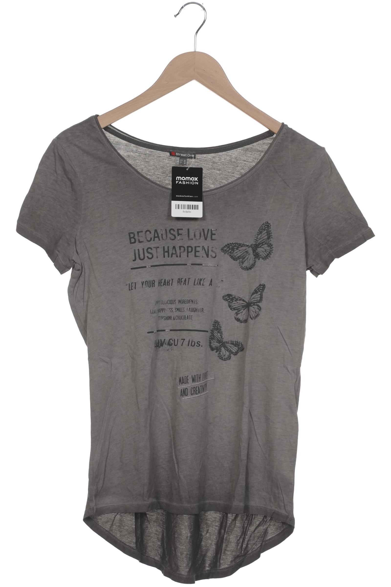 

Street One Damen T-Shirt, grau, Gr. 38
