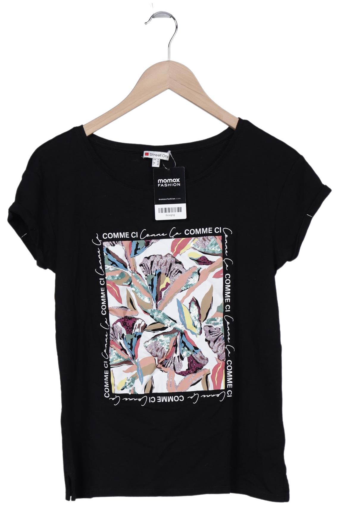 

Street One Damen T-Shirt, schwarz, Gr. 36