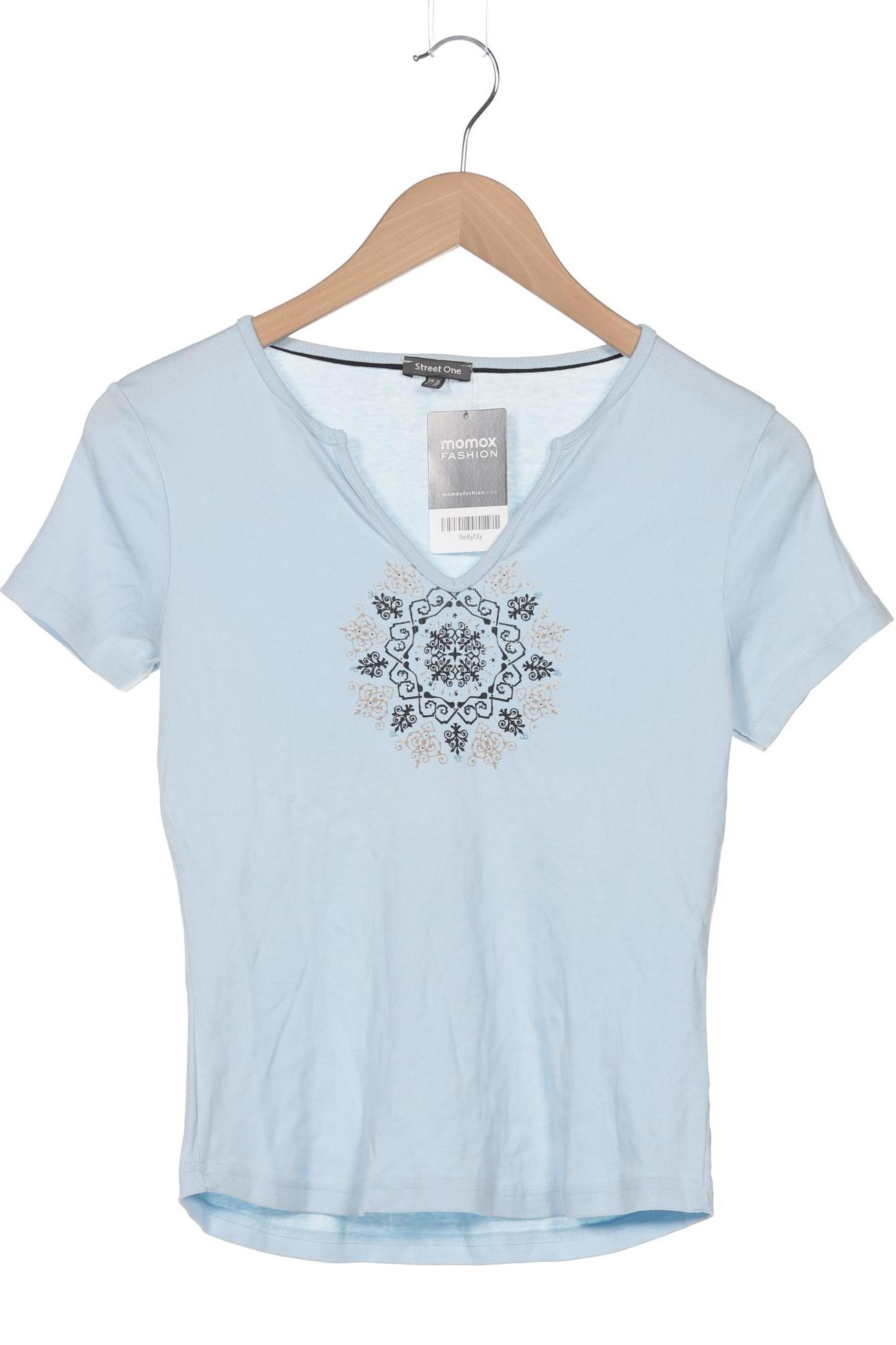 

Street One Damen T-Shirt, hellblau, Gr. 36
