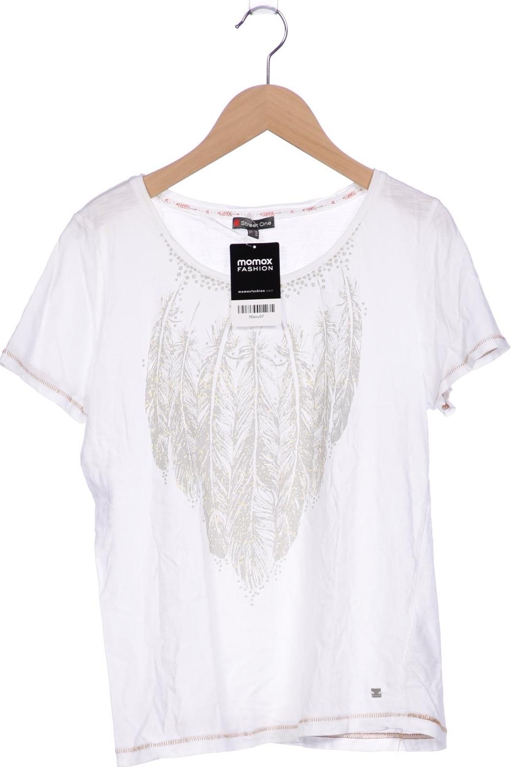 

Street One Damen T-Shirt, weiß, Gr. 36