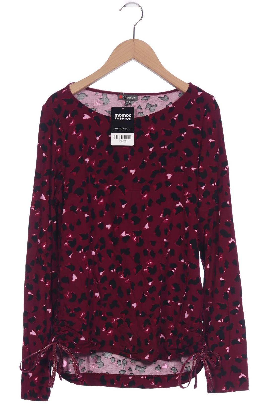 

Street One Damen Langarmshirt, bordeaux, Gr. 38