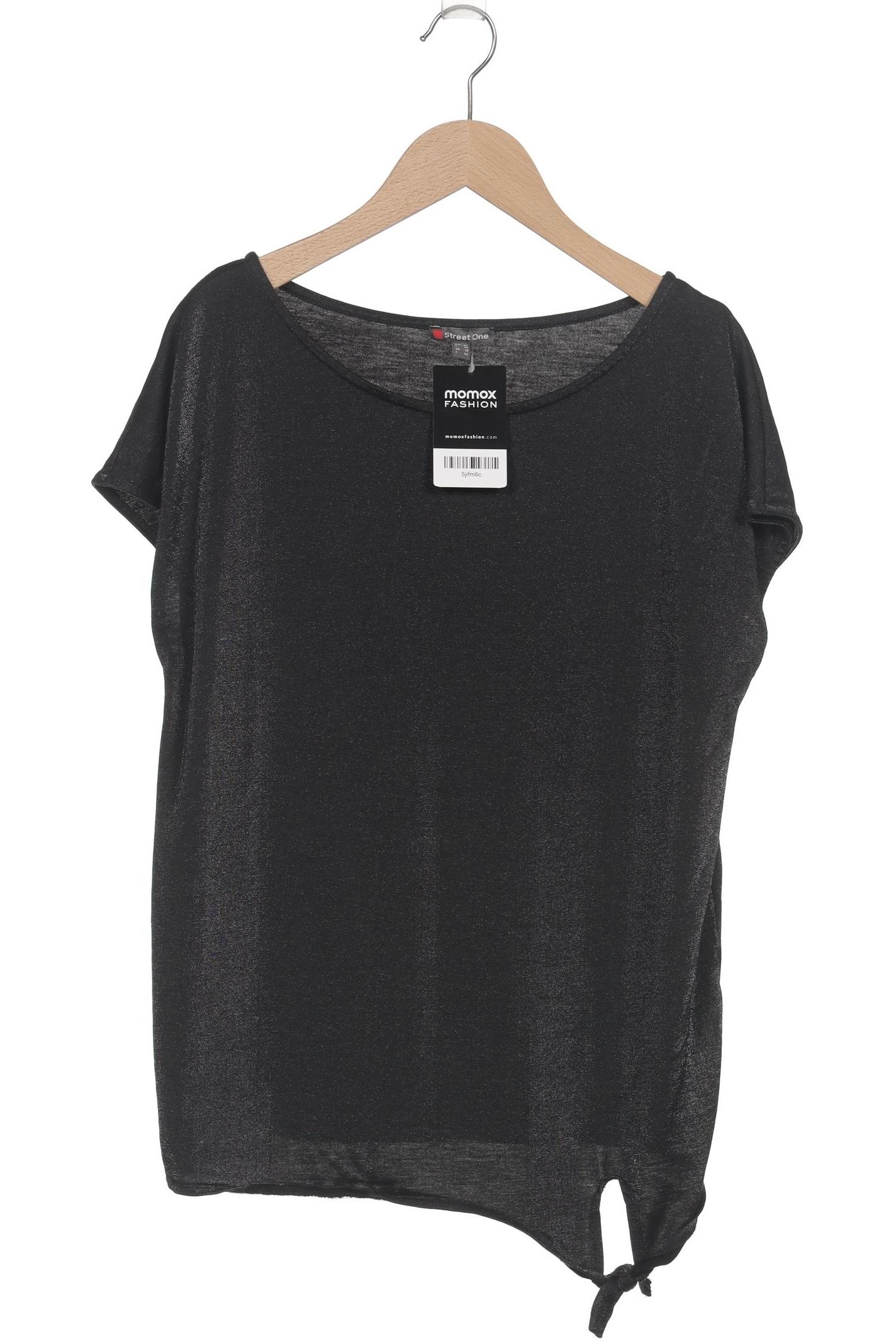 

Street One Damen T-Shirt, schwarz, Gr. 40