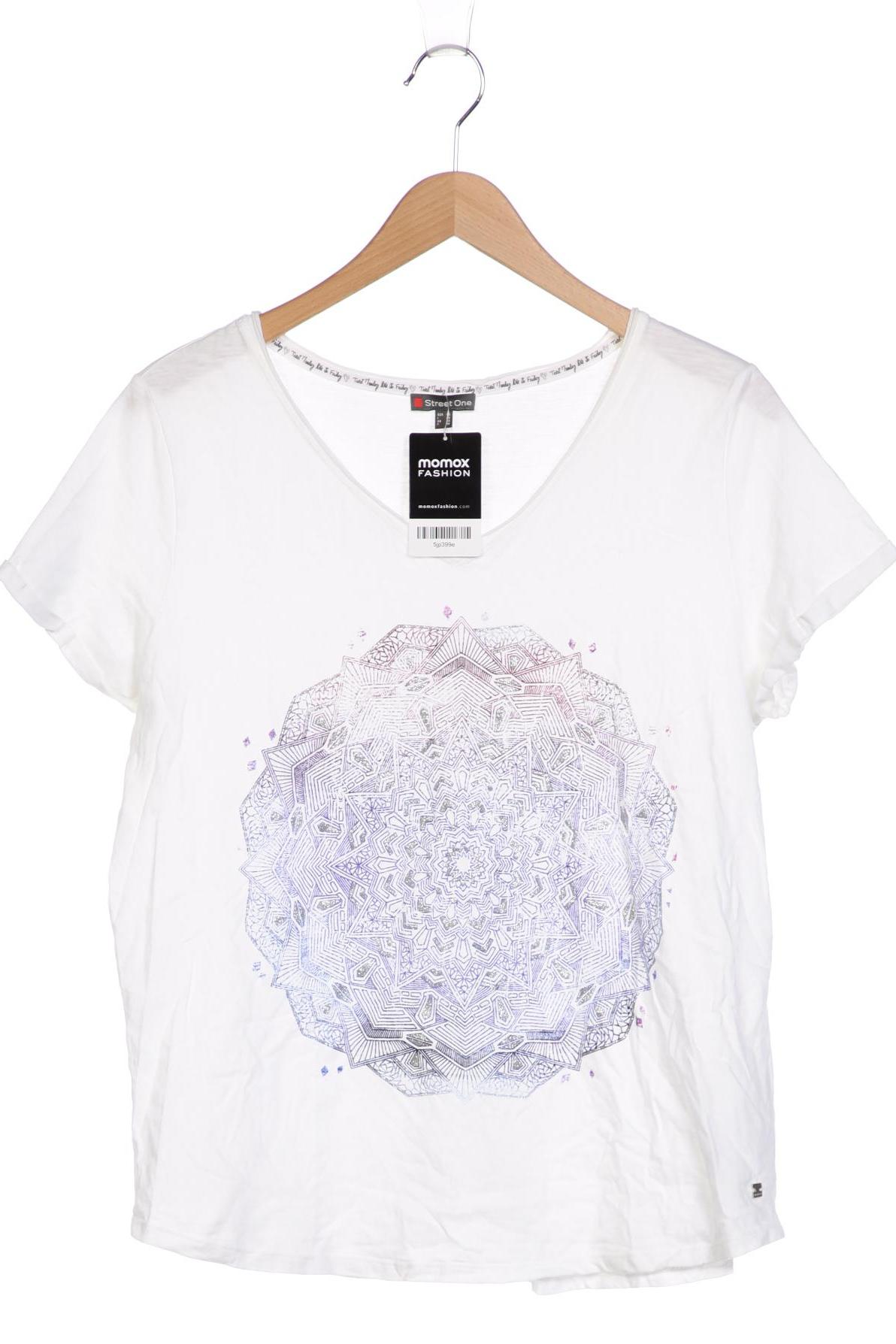 

Street One Damen T-Shirt, weiß, Gr. 44