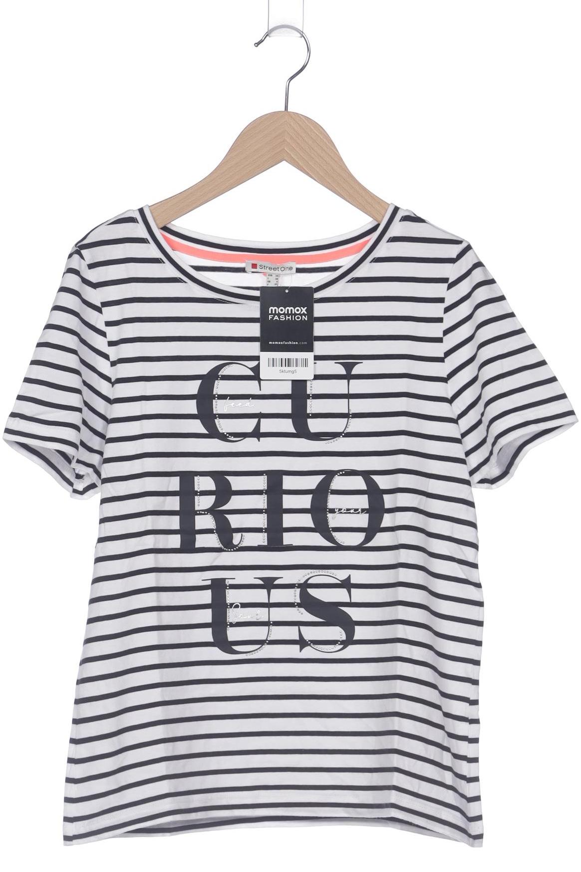

Street One Damen T-Shirt, weiß, Gr. 34
