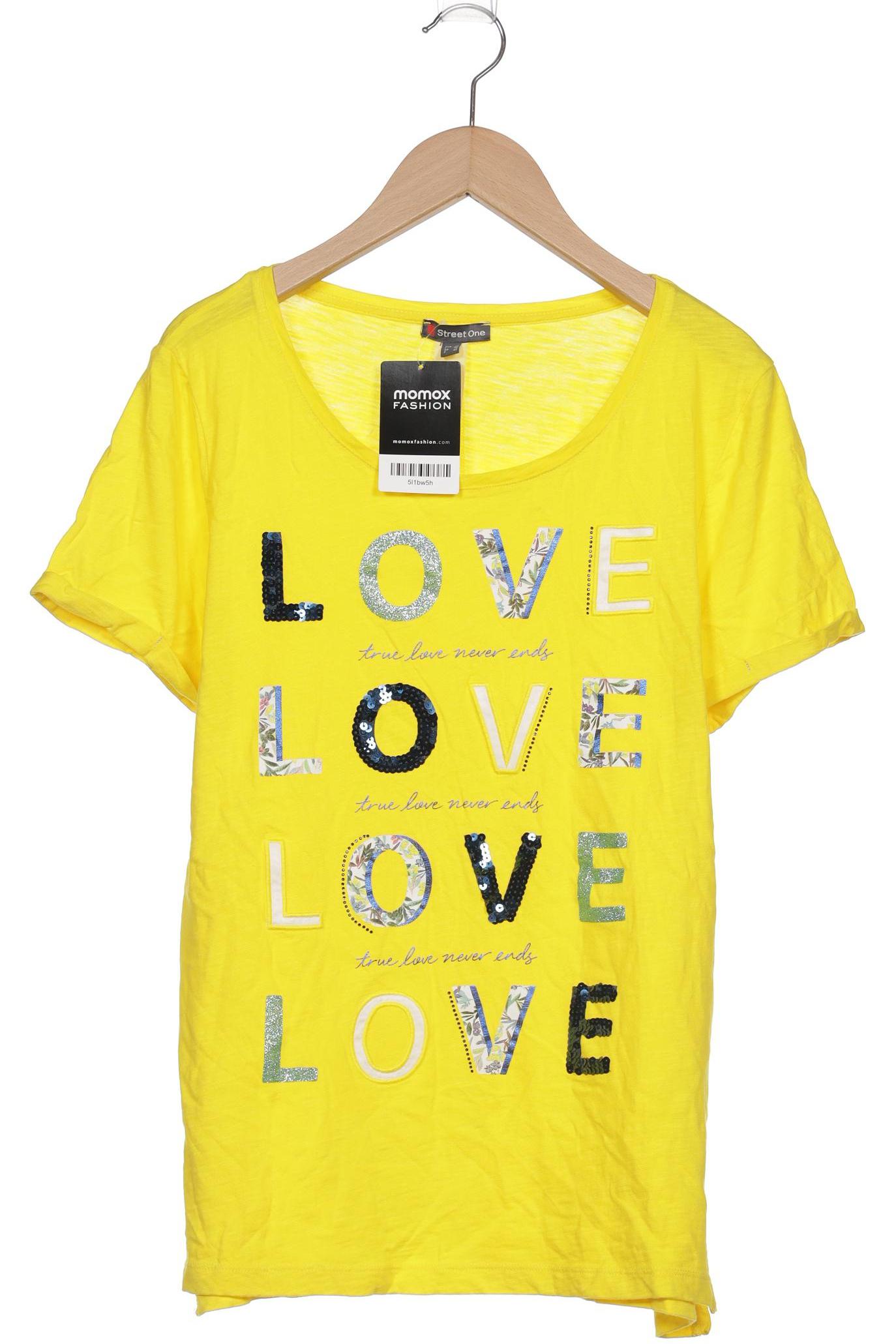 

Street One Damen T-Shirt, gelb, Gr. 40