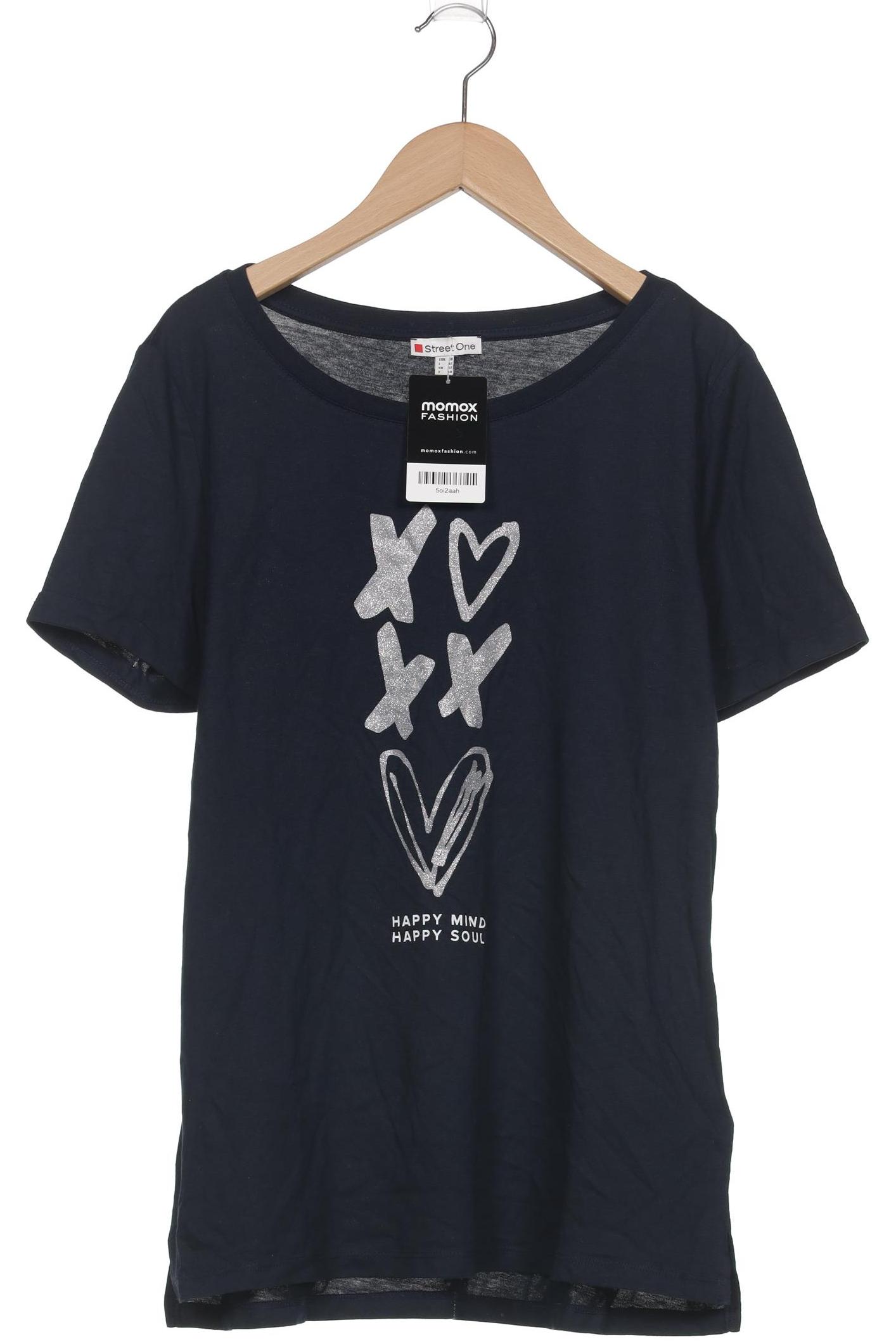 

Street One Damen T-Shirt, marineblau, Gr. 38