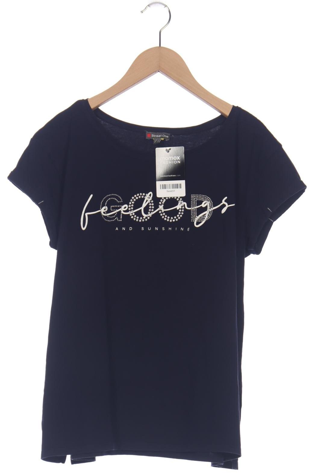 

Street One Damen T-Shirt, marineblau, Gr. 42