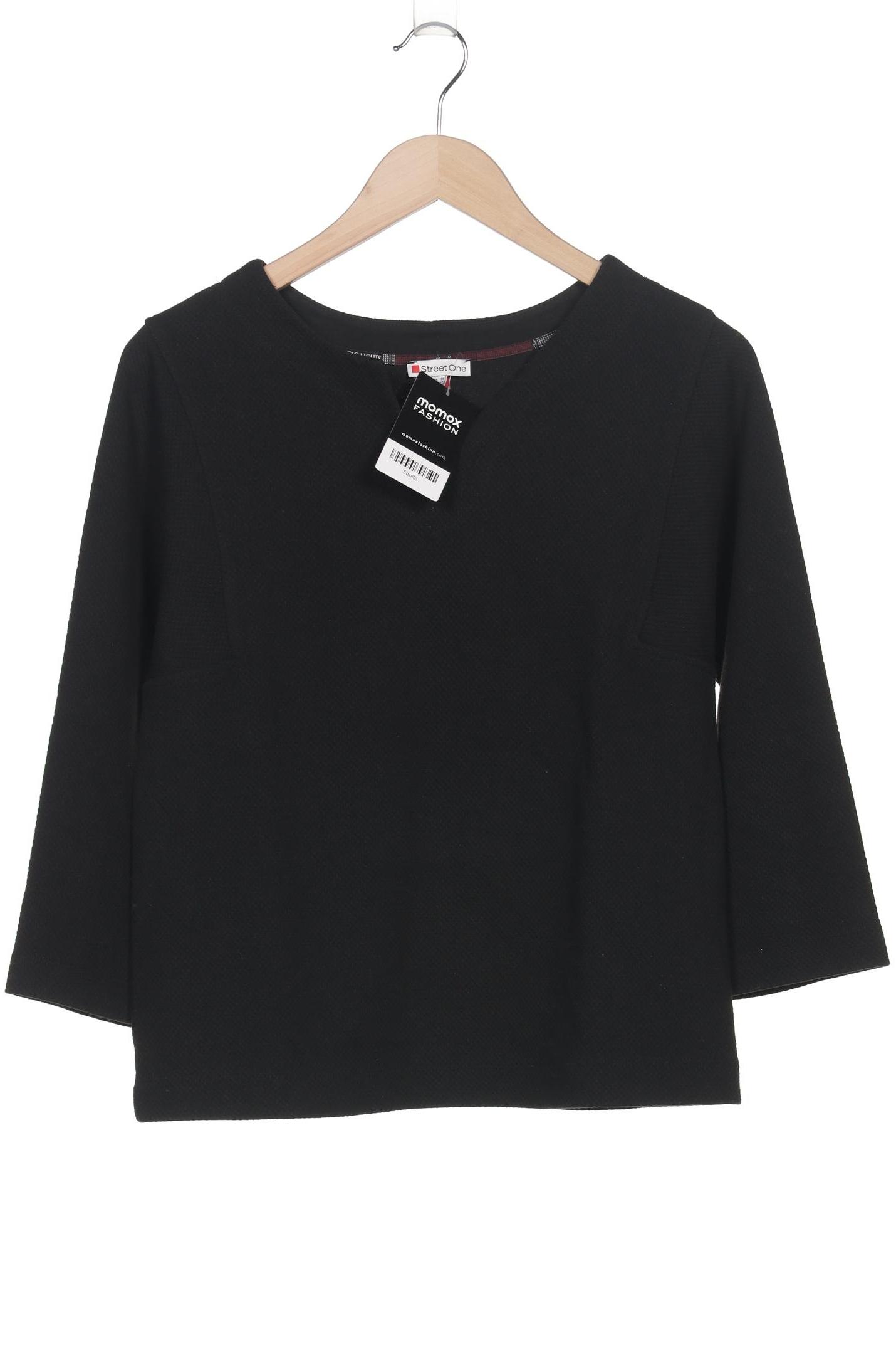 

Street One Damen Sweatshirt, schwarz, Gr. 36