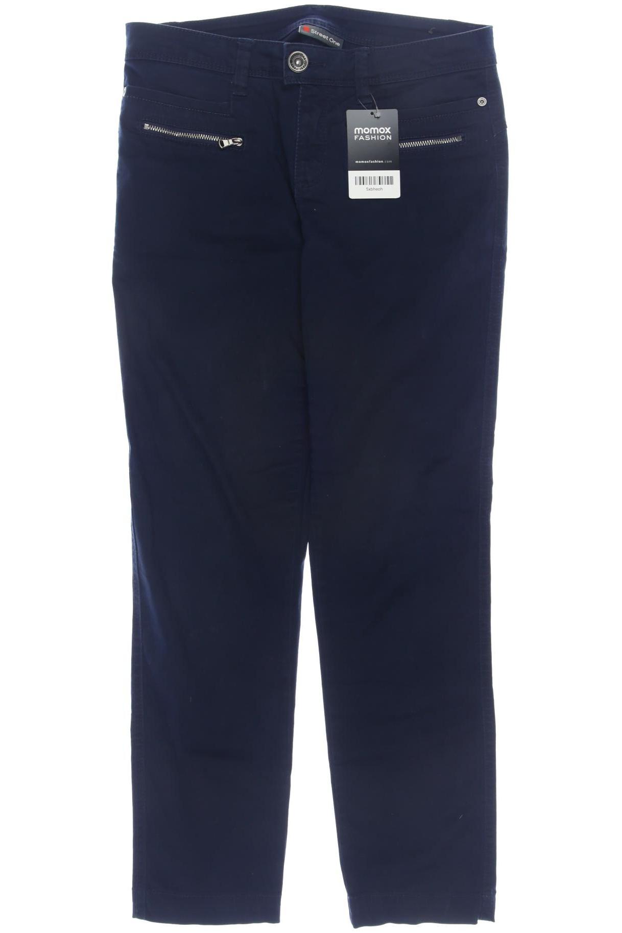 

Street One Damen Stoffhose, marineblau, Gr. 34