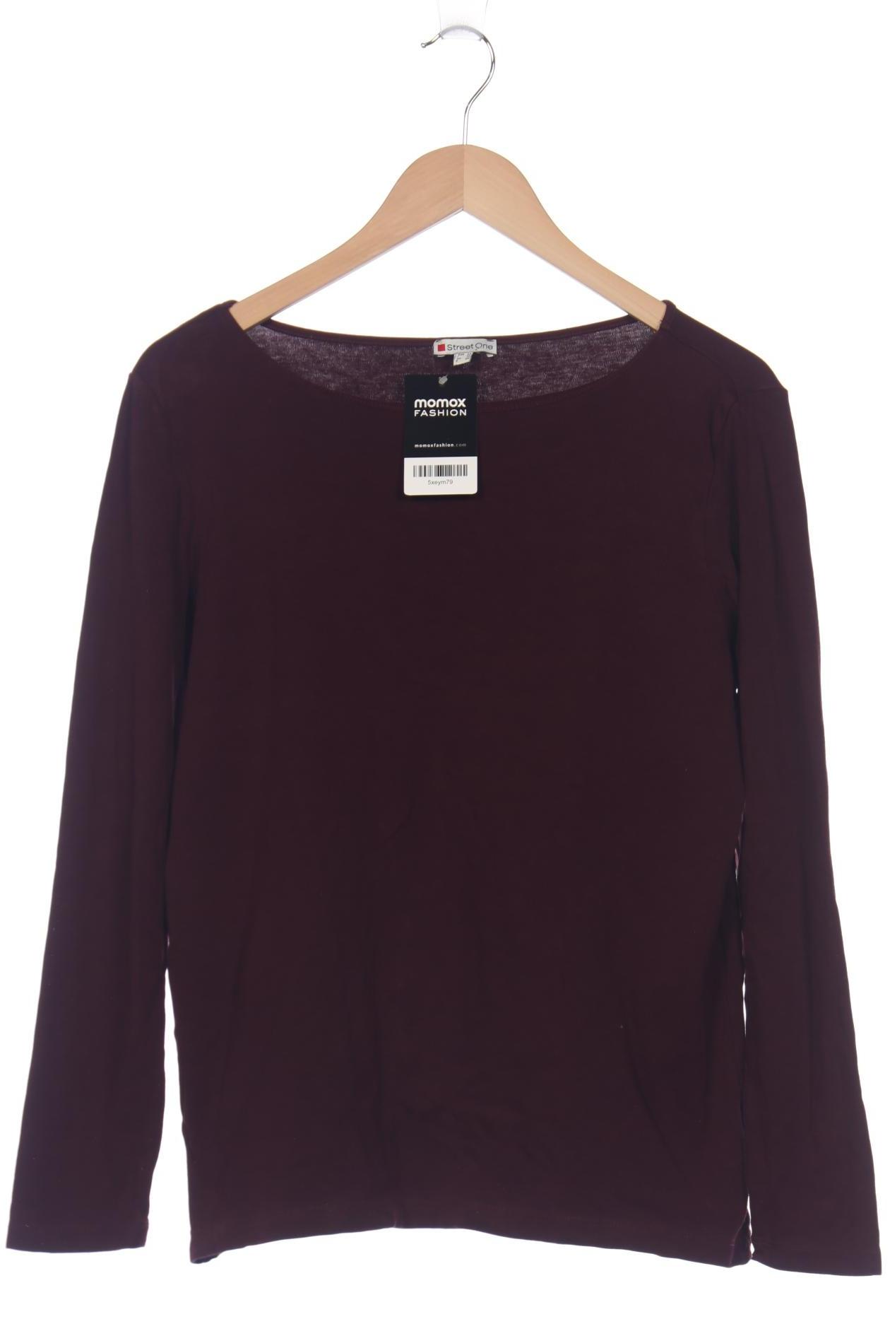 

Street One Damen Langarmshirt, bordeaux, Gr. 44