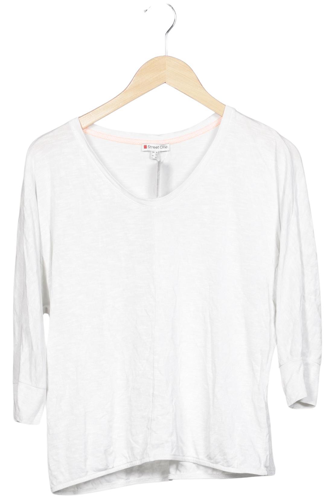 

Street One Damen Langarmshirt, weiß, Gr. 38