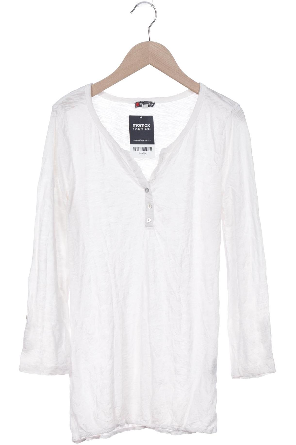

Street One Damen Langarmshirt, weiß, Gr. 38