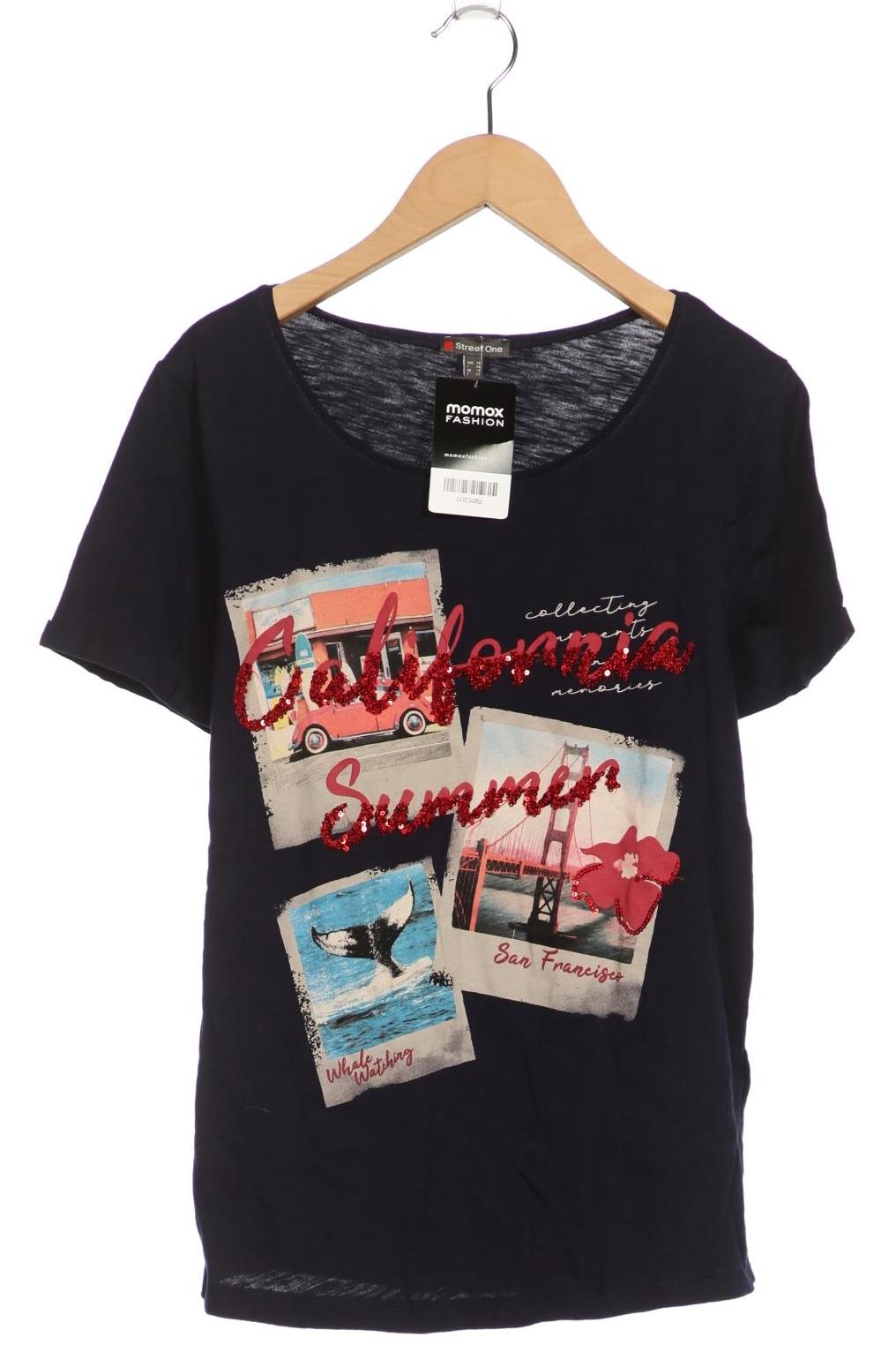 

Street One Damen T-Shirt, marineblau, Gr. 36