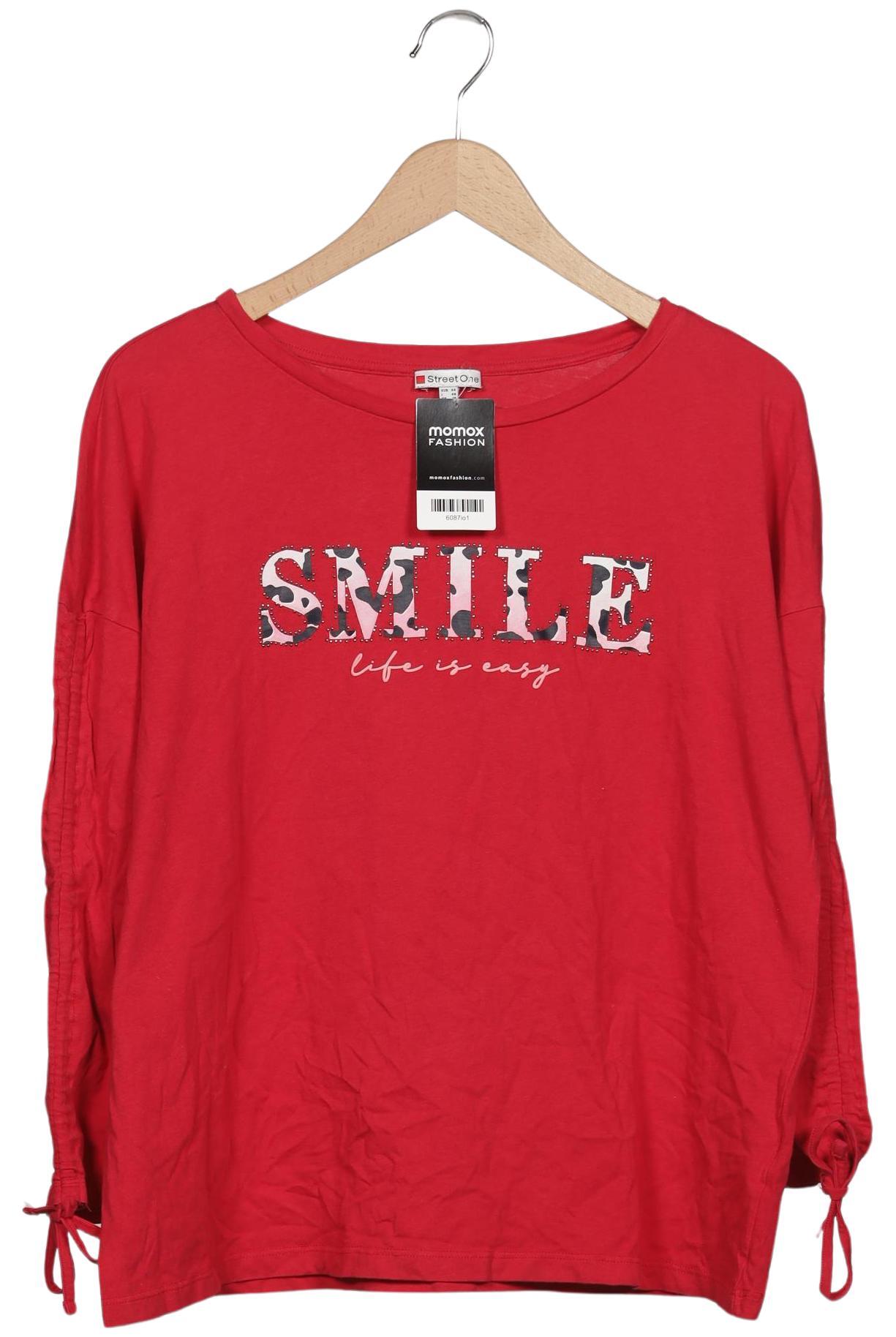 

Street One Damen Langarmshirt, rot, Gr. 44