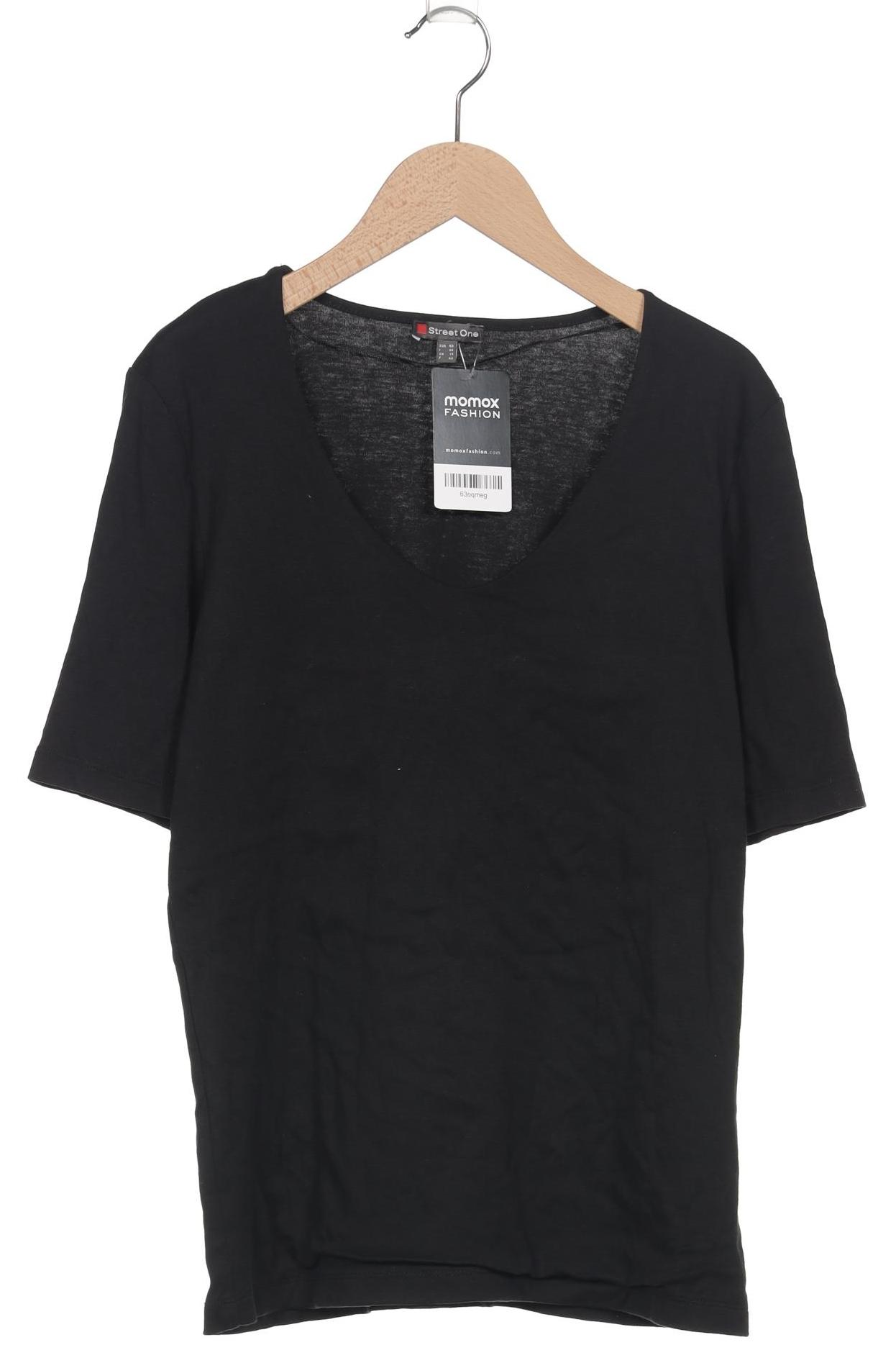 

Street One Damen T-Shirt, schwarz, Gr. 40