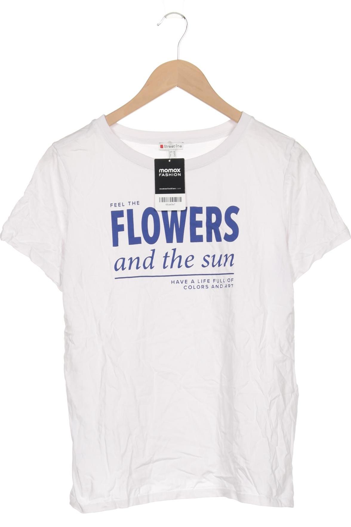 

Street One Damen T-Shirt, weiß, Gr. 42