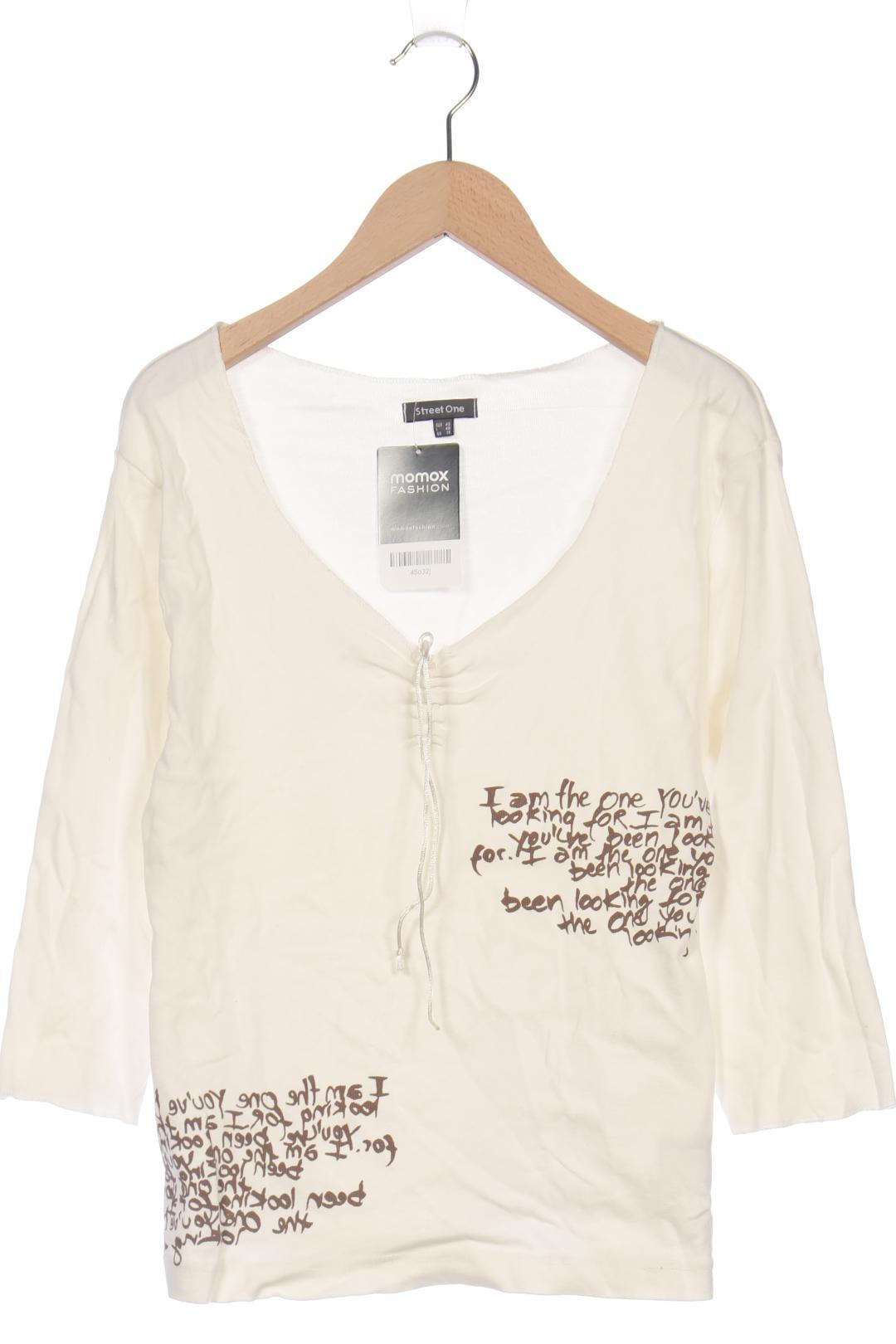 

Street One Damen Langarmshirt, cremeweiß, Gr. 42