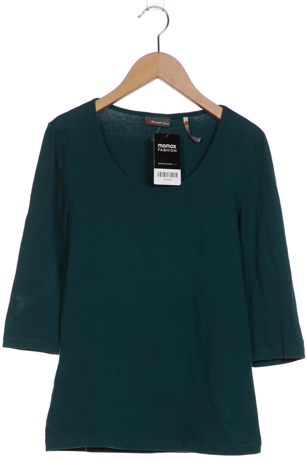 

Street One Damen Langarmshirt, türkis, Gr. 36