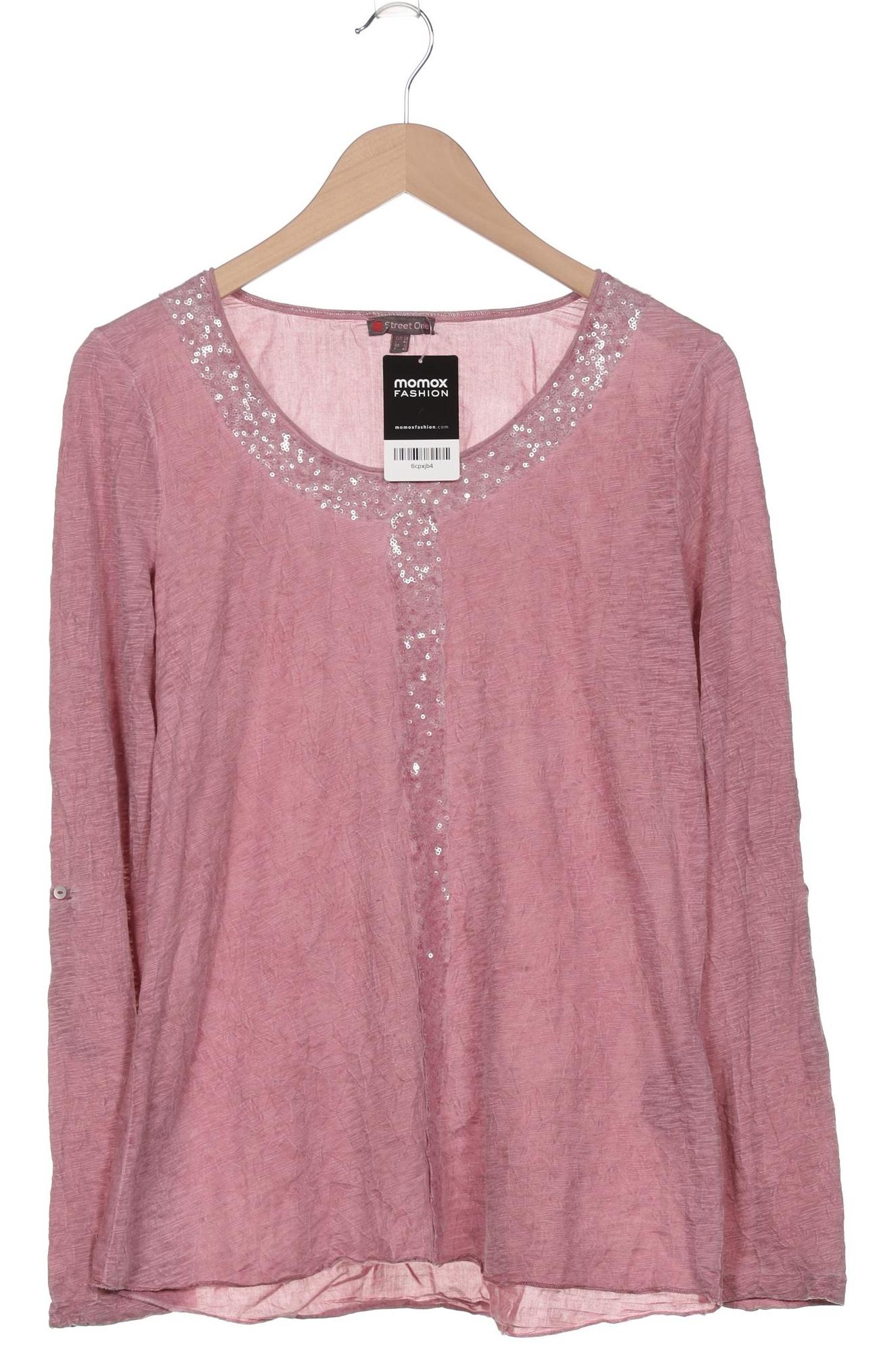 

Street One Damen Langarmshirt, pink, Gr. 38