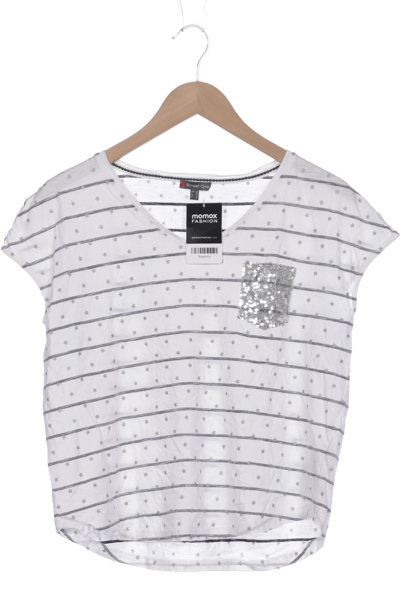

Street One Damen T-Shirt, weiß, Gr. 38