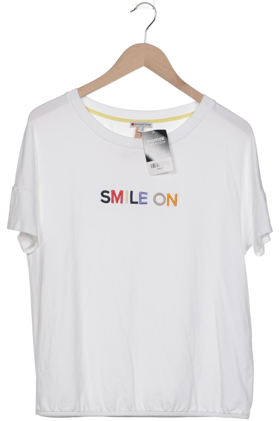 

Street One Damen T-Shirt, weiß, Gr. 38