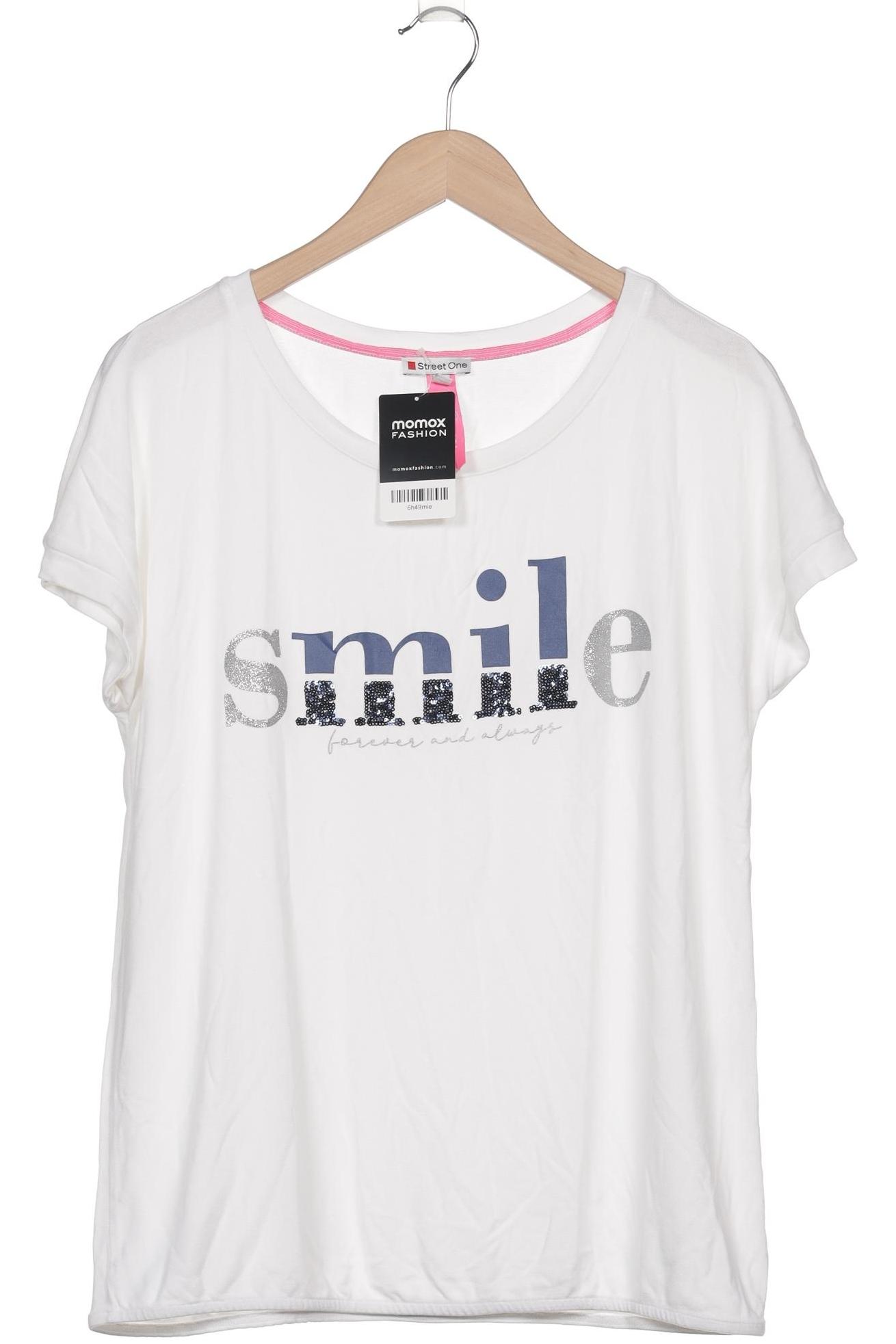 

Street One Damen T-Shirt, weiß, Gr. 40