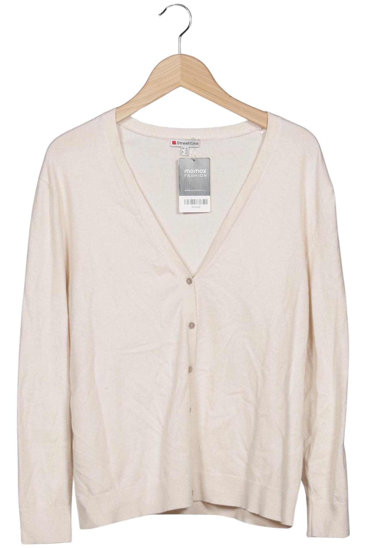

Street One Damen Strickjacke, cremeweiß, Gr. 40