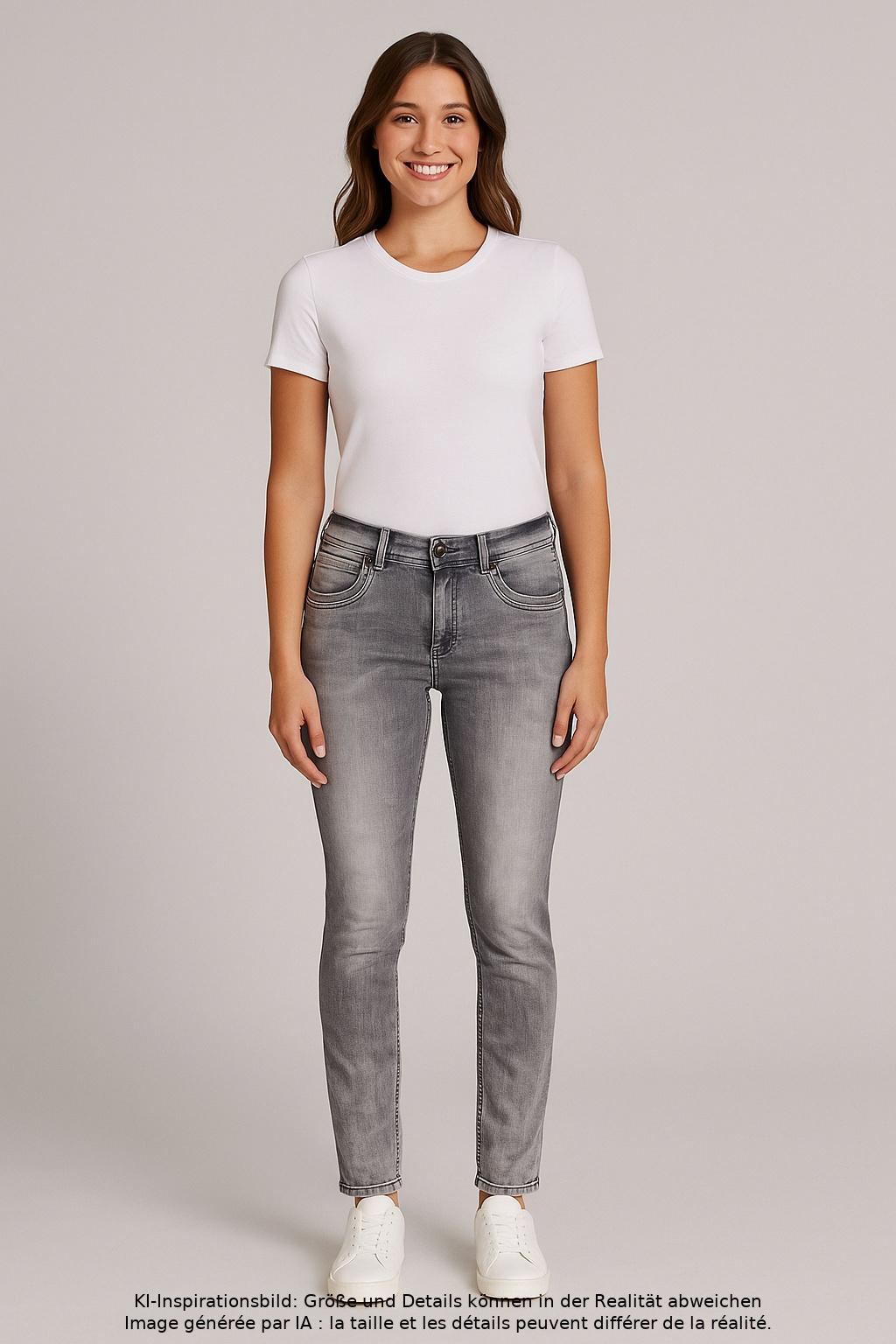 

Street One Damen Jeans, grau, Gr. 31