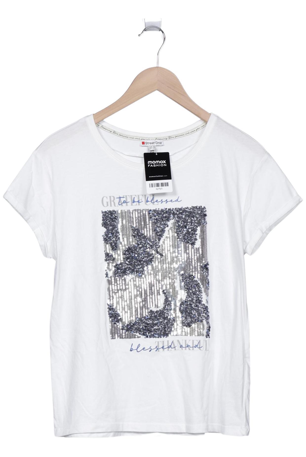 

Street One Damen T-Shirt, weiß, Gr. 36