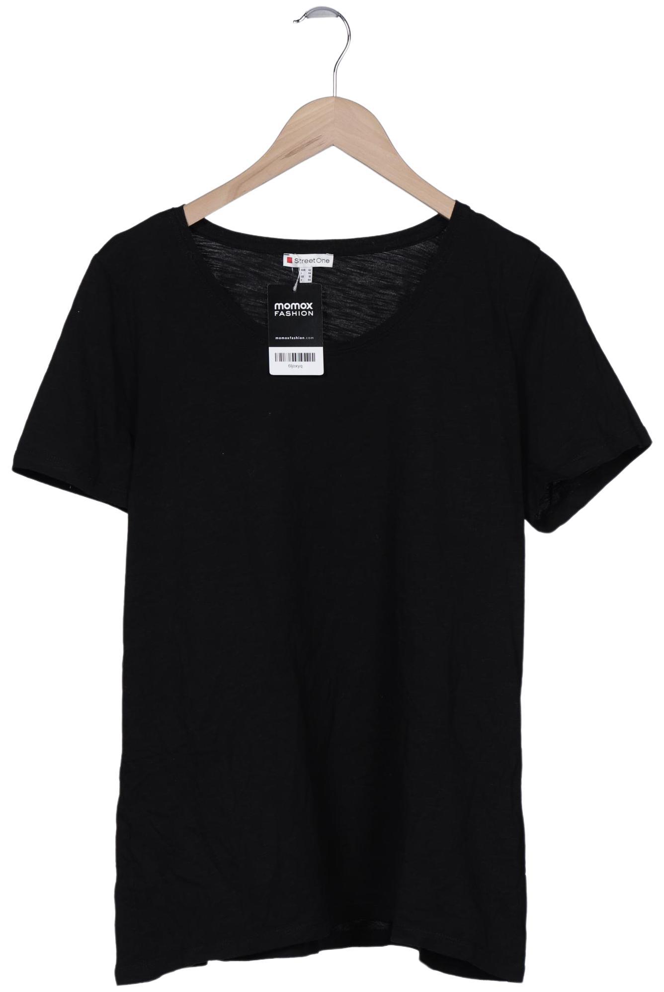 

Street One Damen T-Shirt, schwarz, Gr. 42
