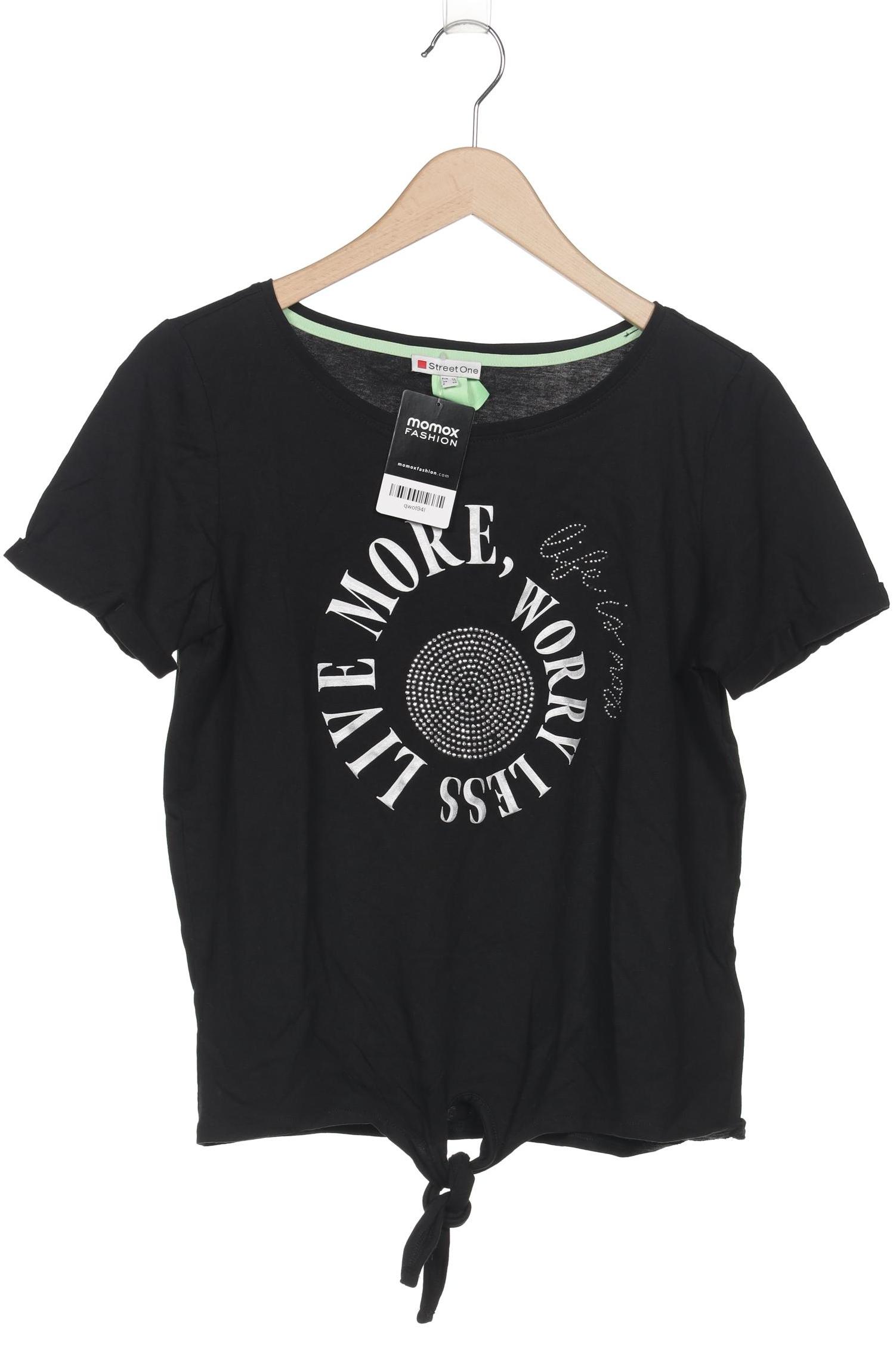 

Street One Damen T-Shirt, schwarz, Gr. 38