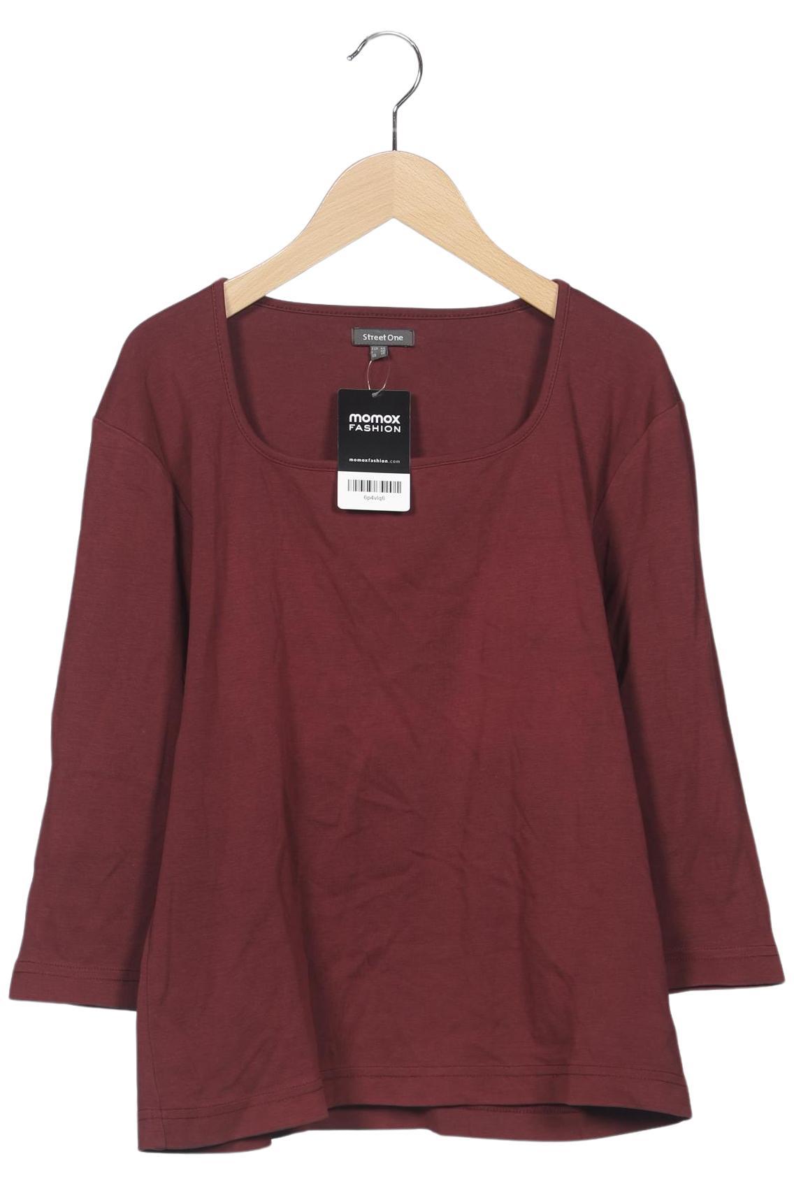 

Street One Damen Langarmshirt, bordeaux, Gr. 44
