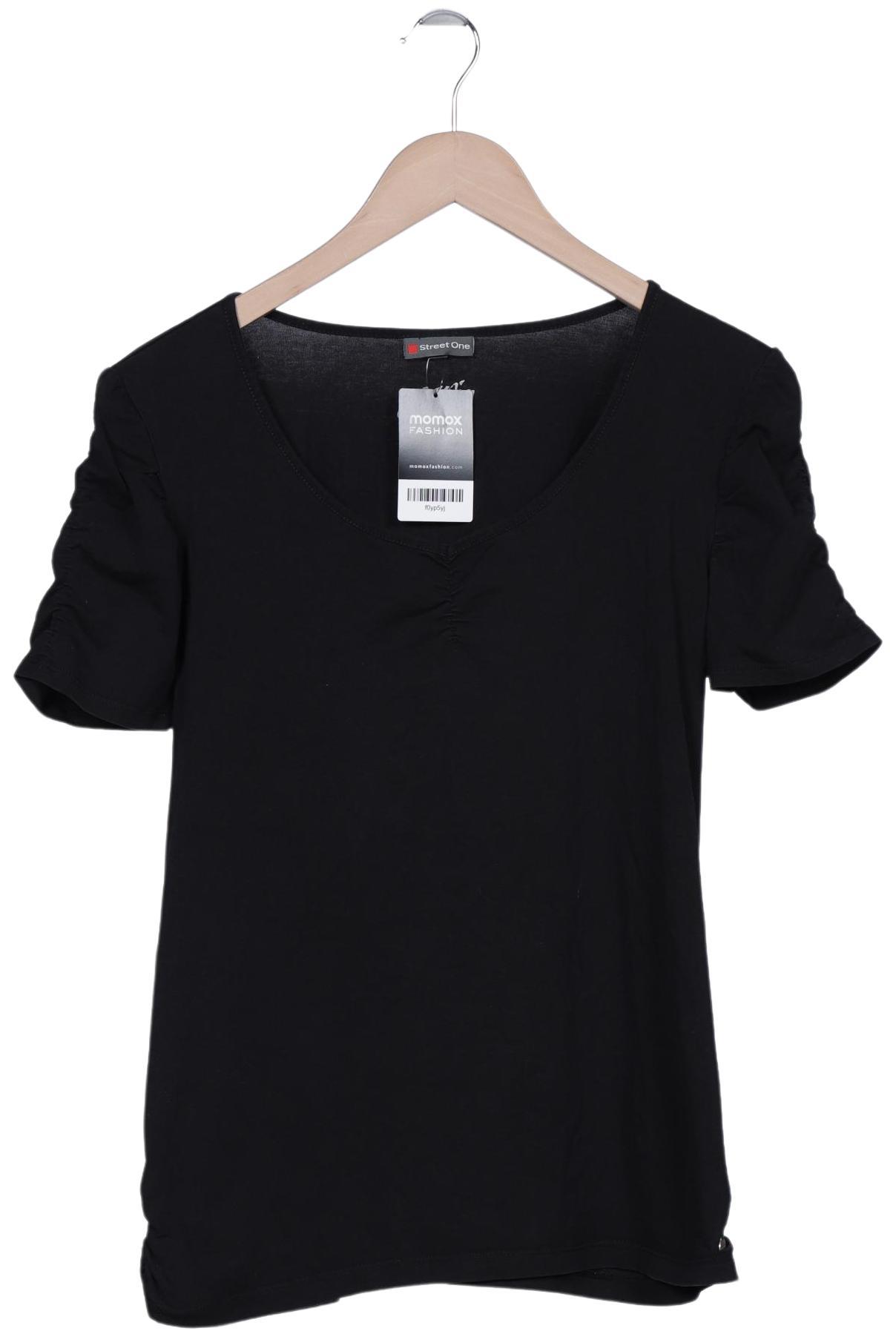 

Street One Damen T-Shirt, schwarz, Gr. 44