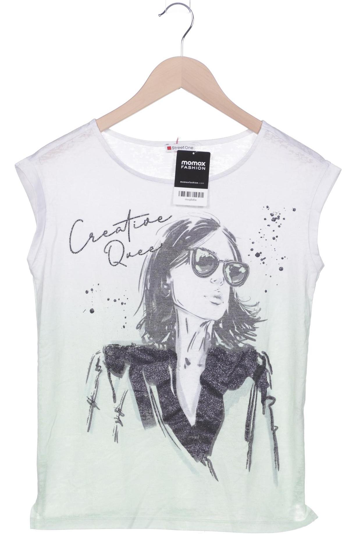 

Street One Damen T-Shirt, hellgrün, Gr. 38