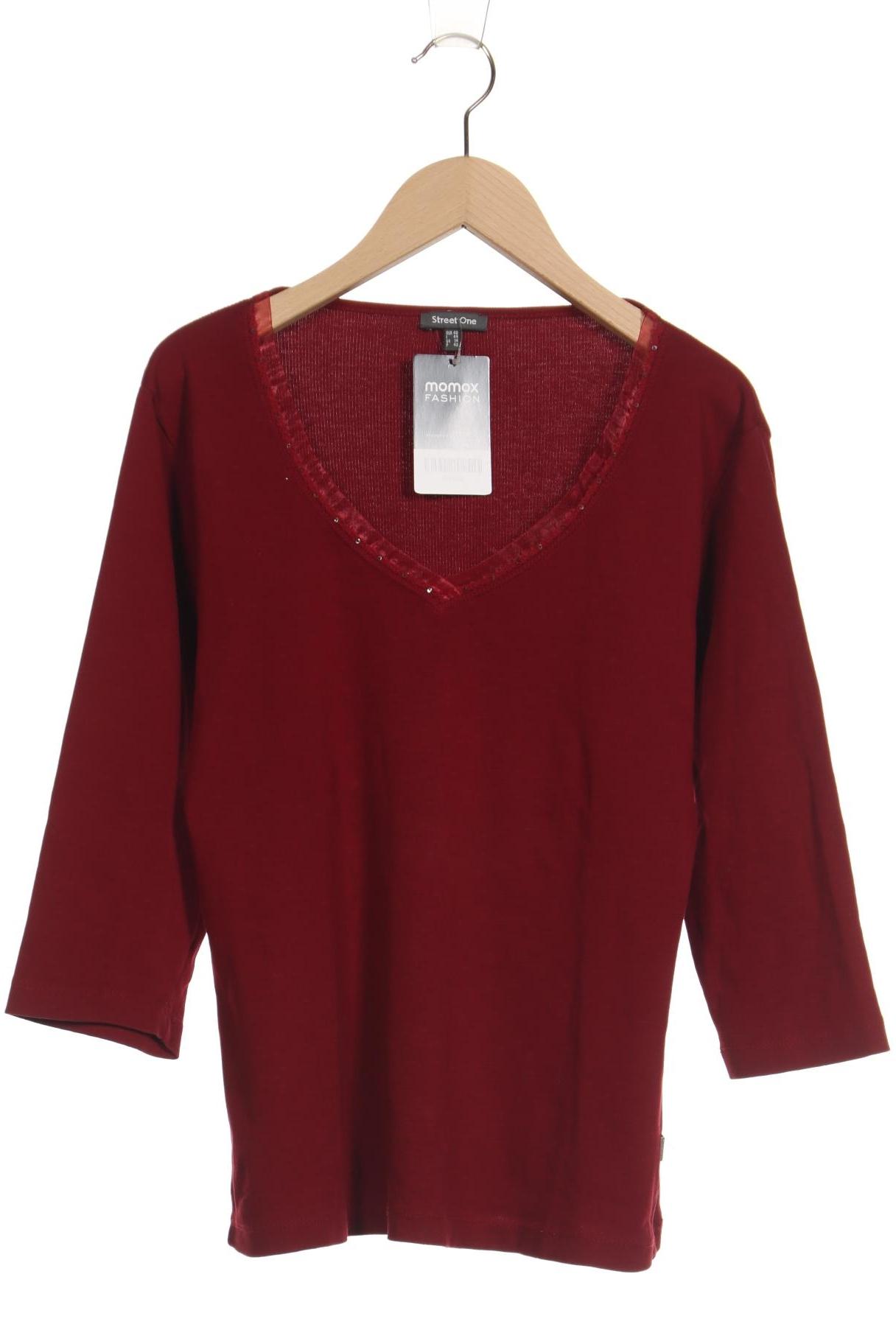 

Street One Damen Langarmshirt, bordeaux, Gr. 40