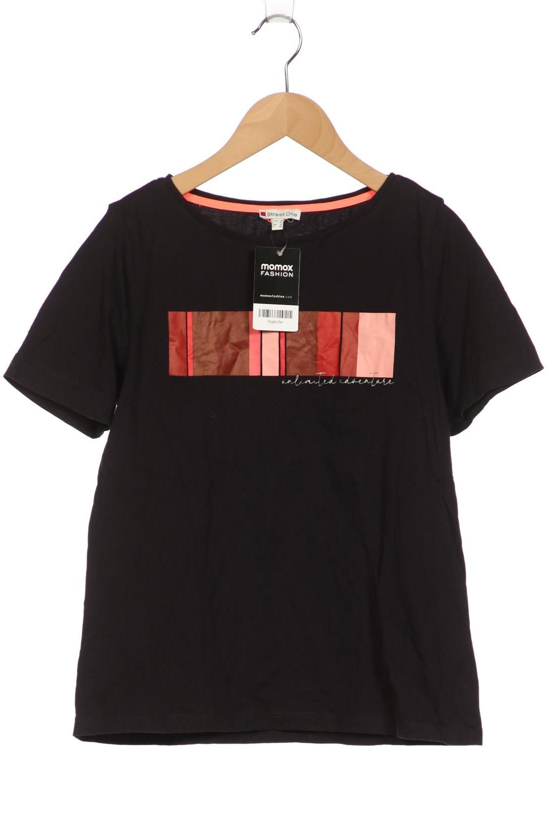 

Street One Damen T-Shirt, schwarz, Gr. 38