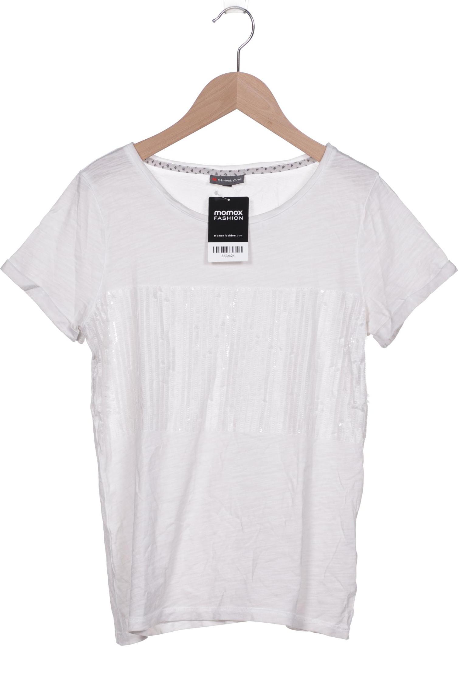 

Street One Damen T-Shirt, weiß, Gr. 34