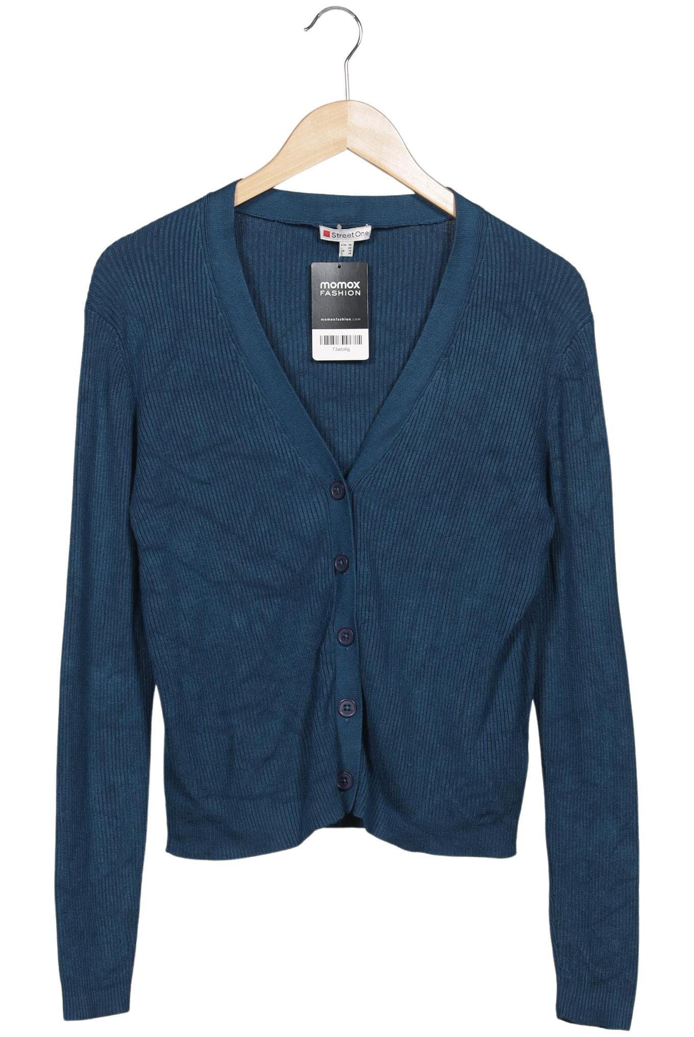 

Street One Damen Strickjacke, blau, Gr. 36