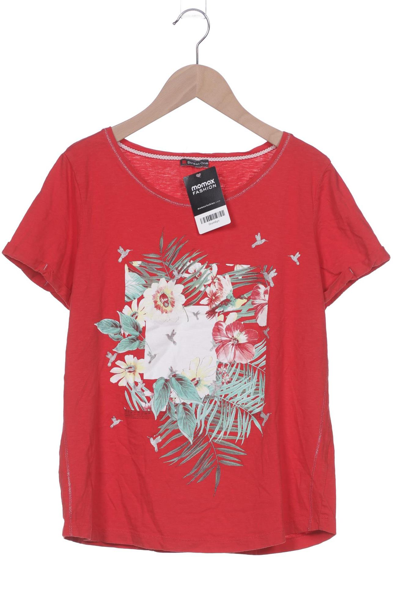 

Street One Damen T-Shirt, rot, Gr. 38