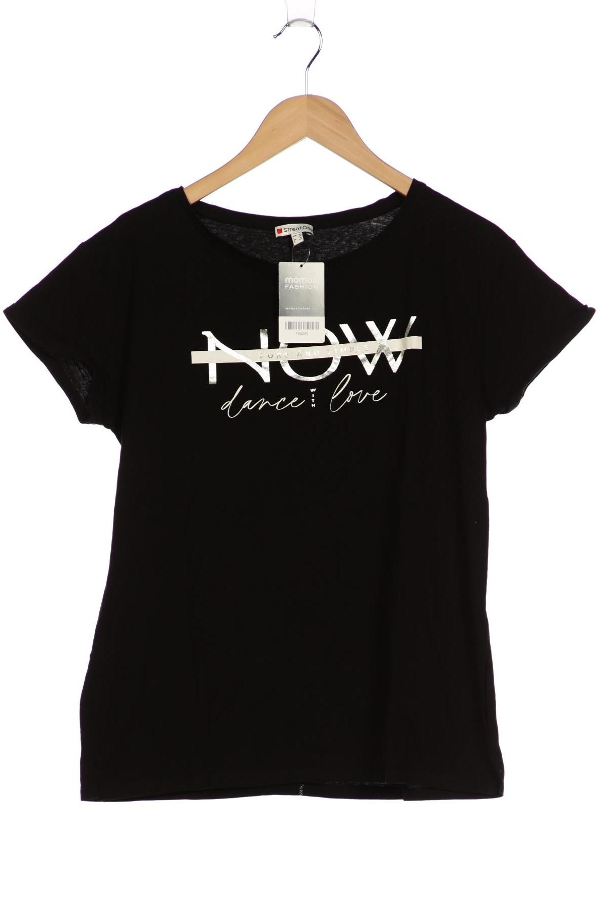 

Street One Damen T-Shirt, schwarz, Gr. 42